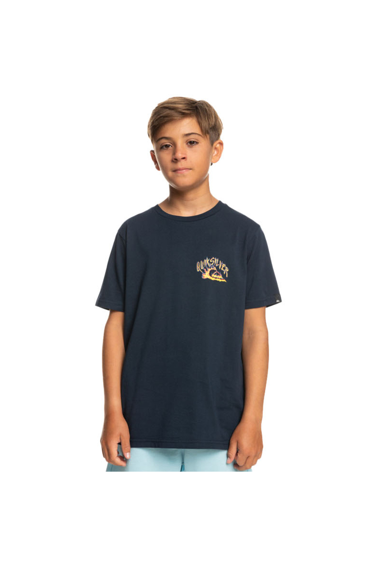کوییک سیلور تی شرت پسرانه طرح Waves Guardian مدل Yth آبی تی شرت پسرانه مدل EQBZT04588