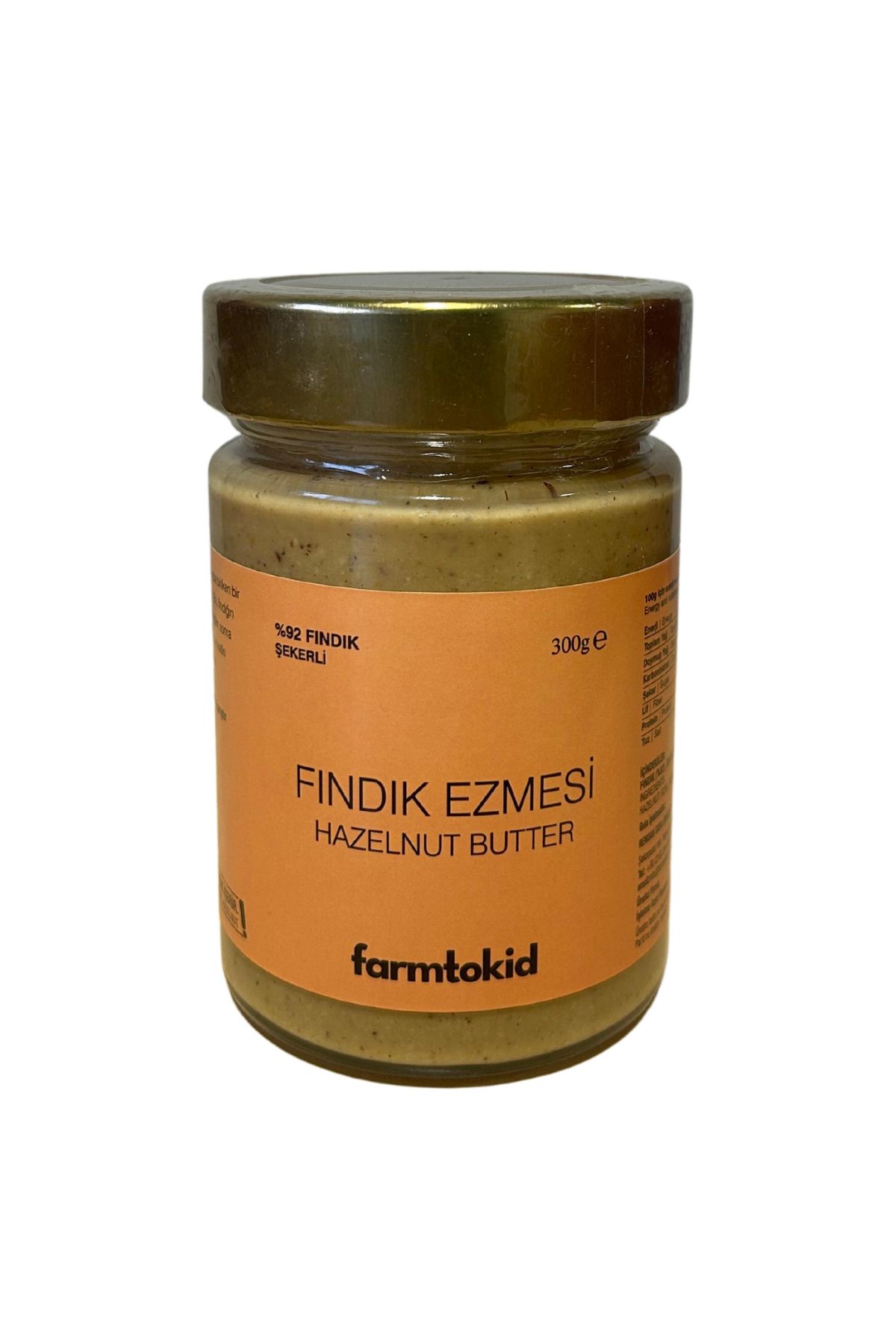 Farmtokid Fındık Ezmesi Şekerli 300g