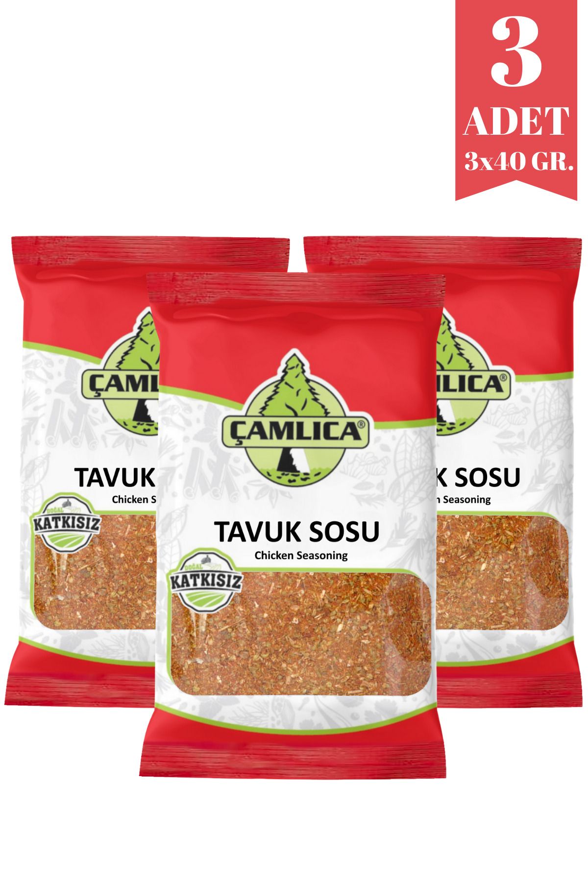 Çamlıca Baharat Tavuk Baharatı 3 X 40 Gr.