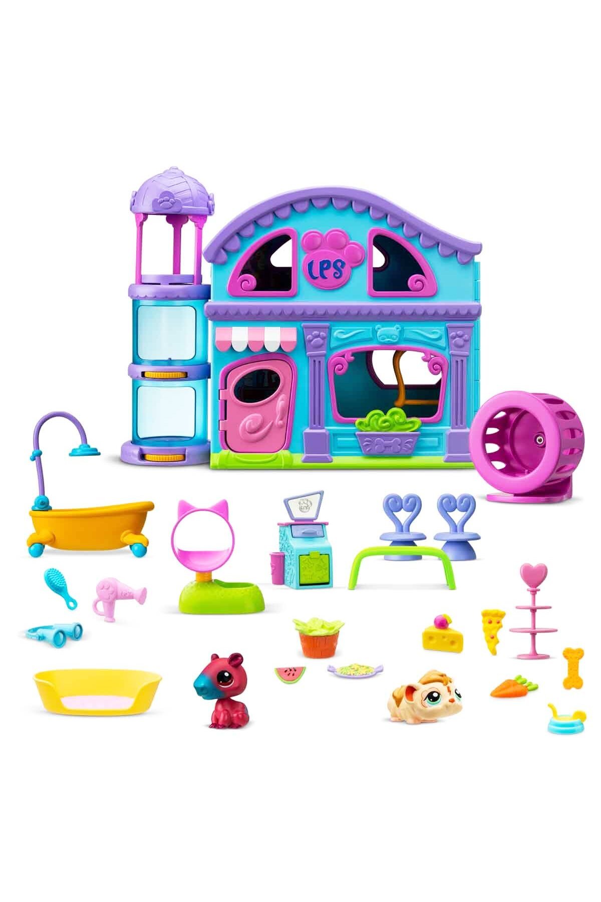 PopŞeker Littlest Pet Shop 20'den Fazla Aksesuarla Yeni Miniş Evi