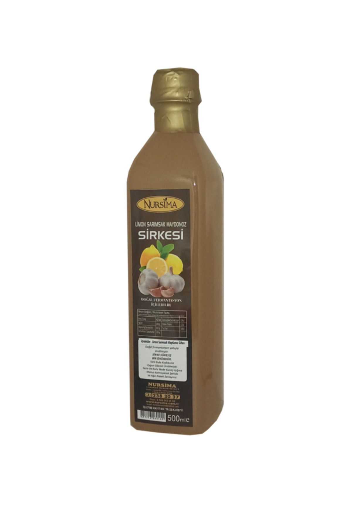 Limon, Sarımsak Ve Maydanoz Sirkesi (PET AMBALAJ) 500 ml