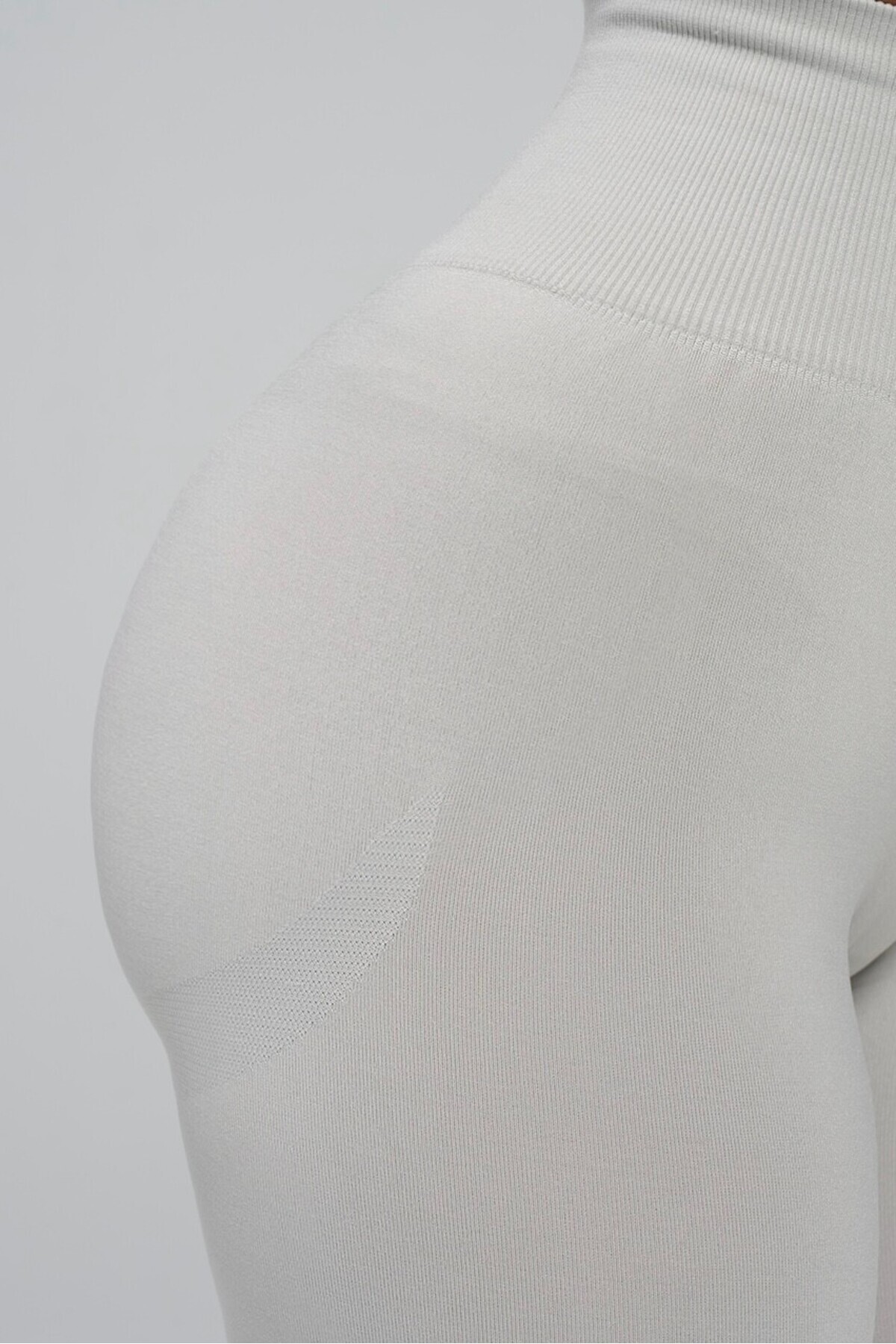 yexech  Büzgülü Seamless Ekstra Kalça Destekli Push-Up Aurora Spor Tayt - Görsel 4