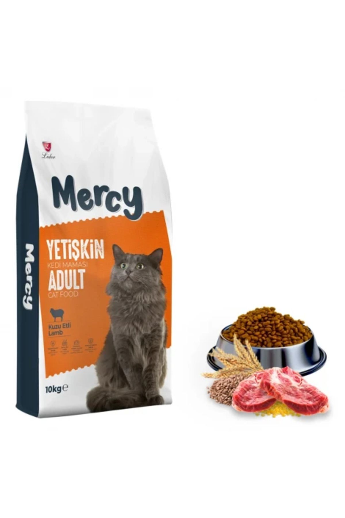 Mercy Kuzu Etli Yetişkin Kedi Maması 10 Kg