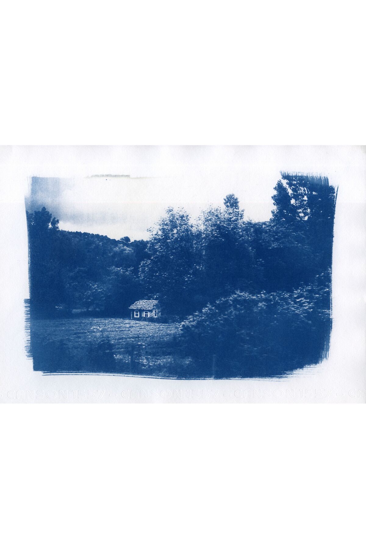 artoloji Hasan Hüseyin Çinay - Uzun Bir Yoldu - 2023/2024 - Cyanotype Baskı, 30x21 cm