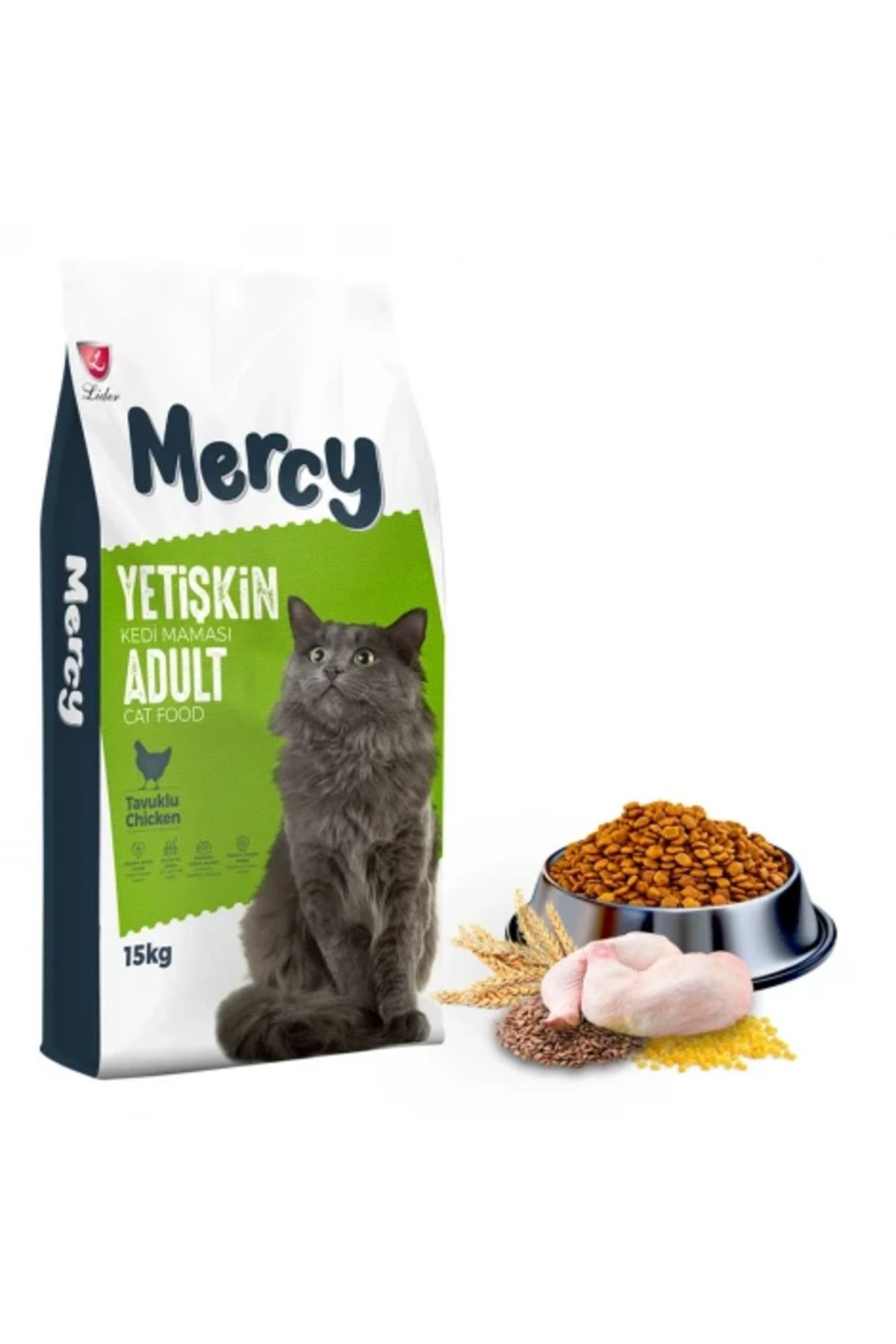 Mercy Tavuklu Yetişkin Kedi Maması 15 Kg