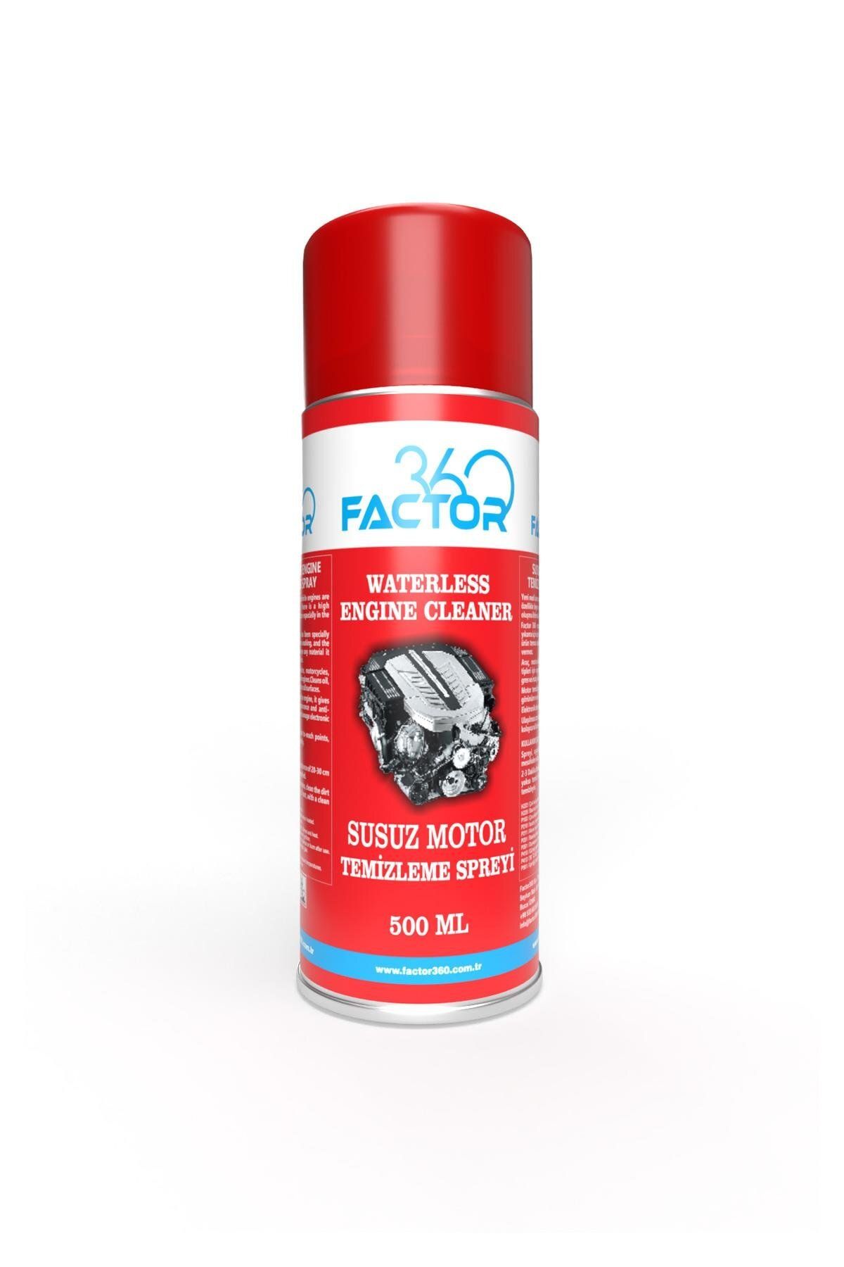 Factor360 Susuz Motor Temizleme Spreyi - Waterless Engine Cleaning Spray 500ml Uyumlu