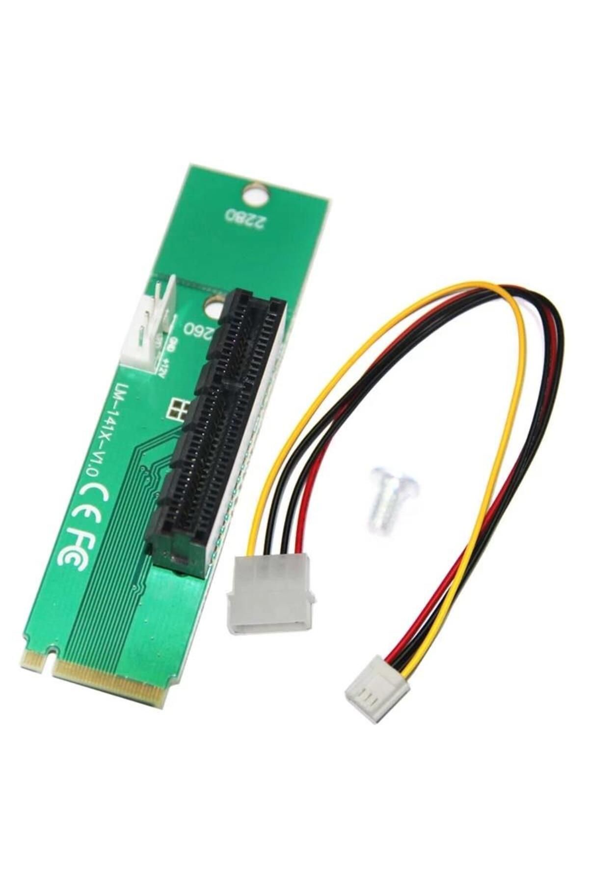 Anunnaki LM-141X-V1.0 Sürücü M.2 NGFF PCI-E X4 Adaptör Madencilik Kartı