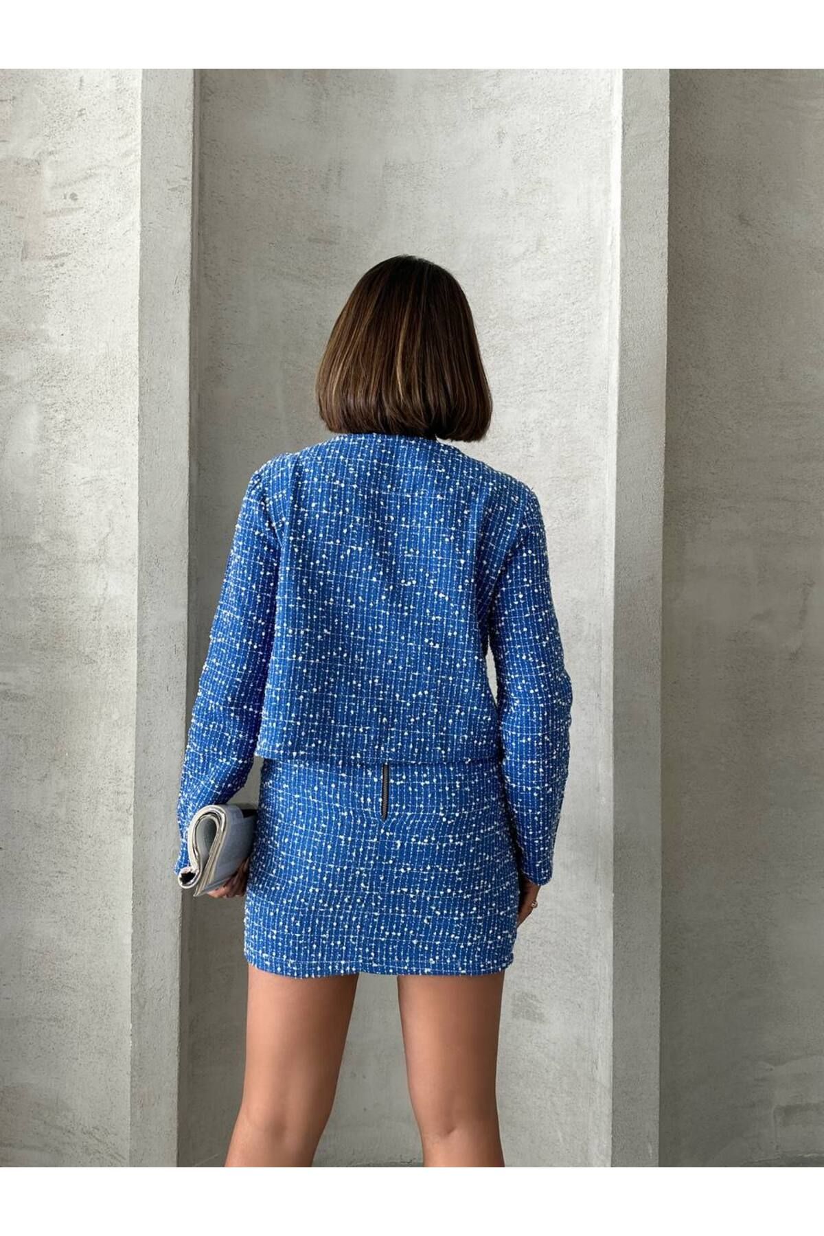 prova-Stamp Skirt and Jacket Set - Misstak24443 7