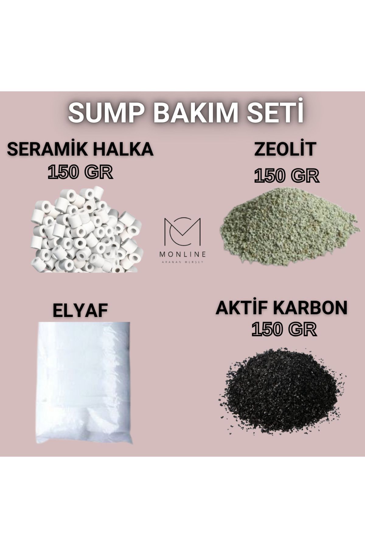 MS AKVARYUM CANLILARI ÜRETİM VE TEDARİK TESİSİ Akvaryum Dış Filtre ve Sump Malzeme Bakım Seti MONLİNE FARKI