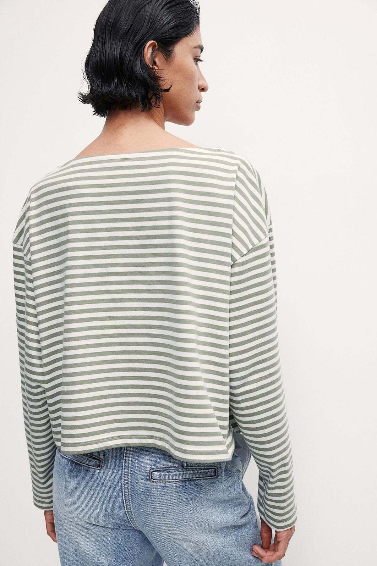 H&M-Oversized boat-neck top 2