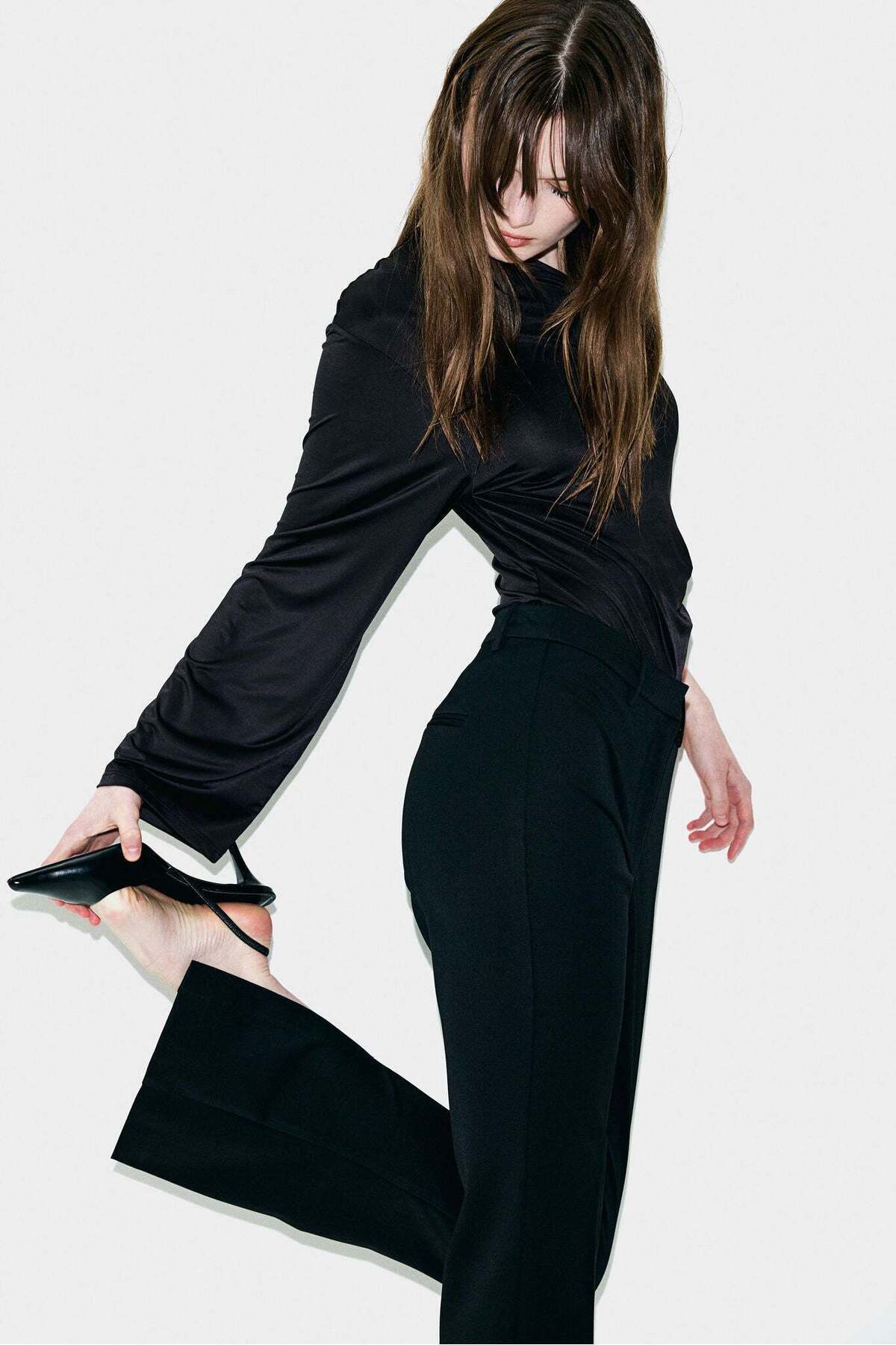 H&M-Draped one-shoulder top 2