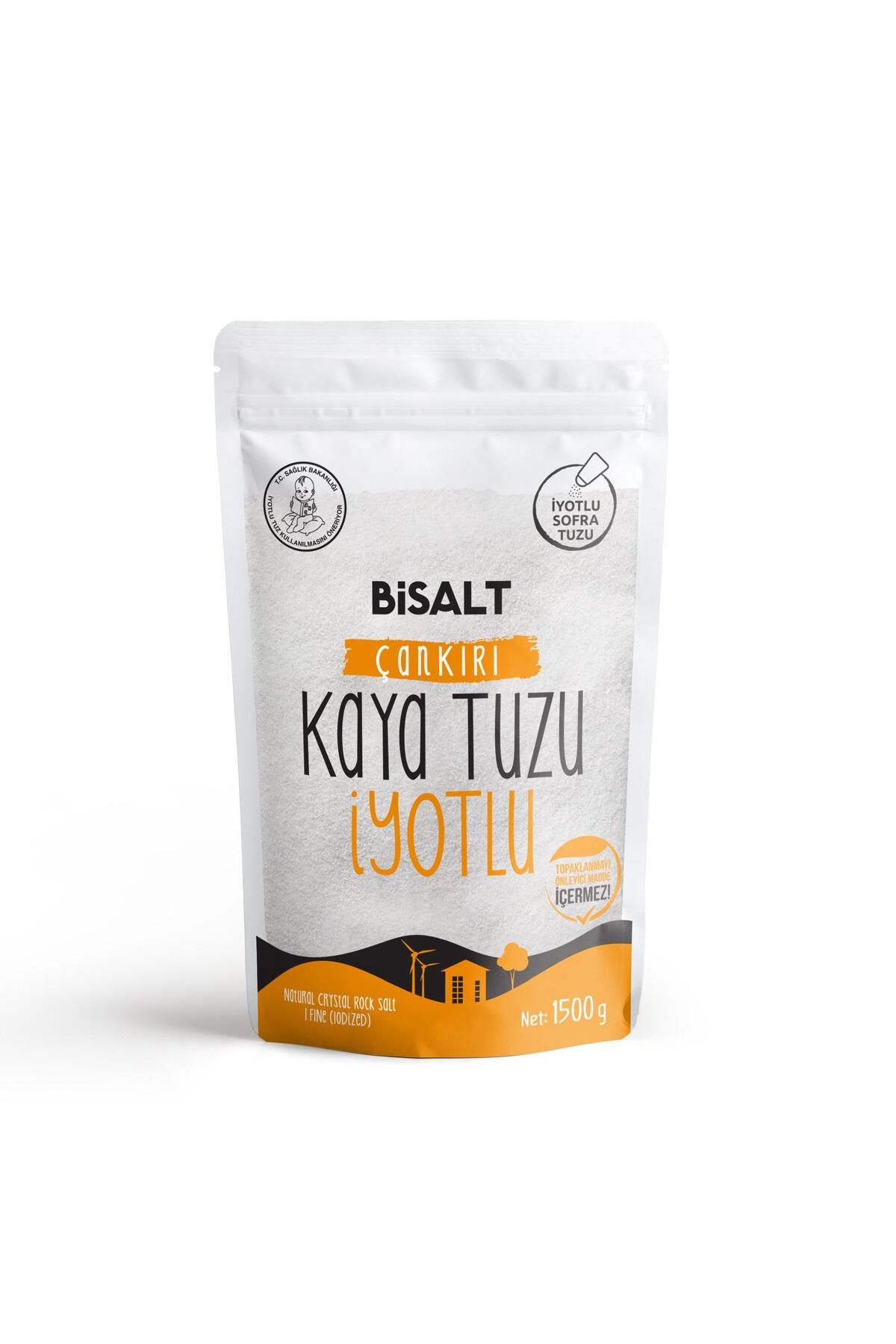 Bisalt Çankırı Kaya Tuzu İnce İyotlu 1500 G