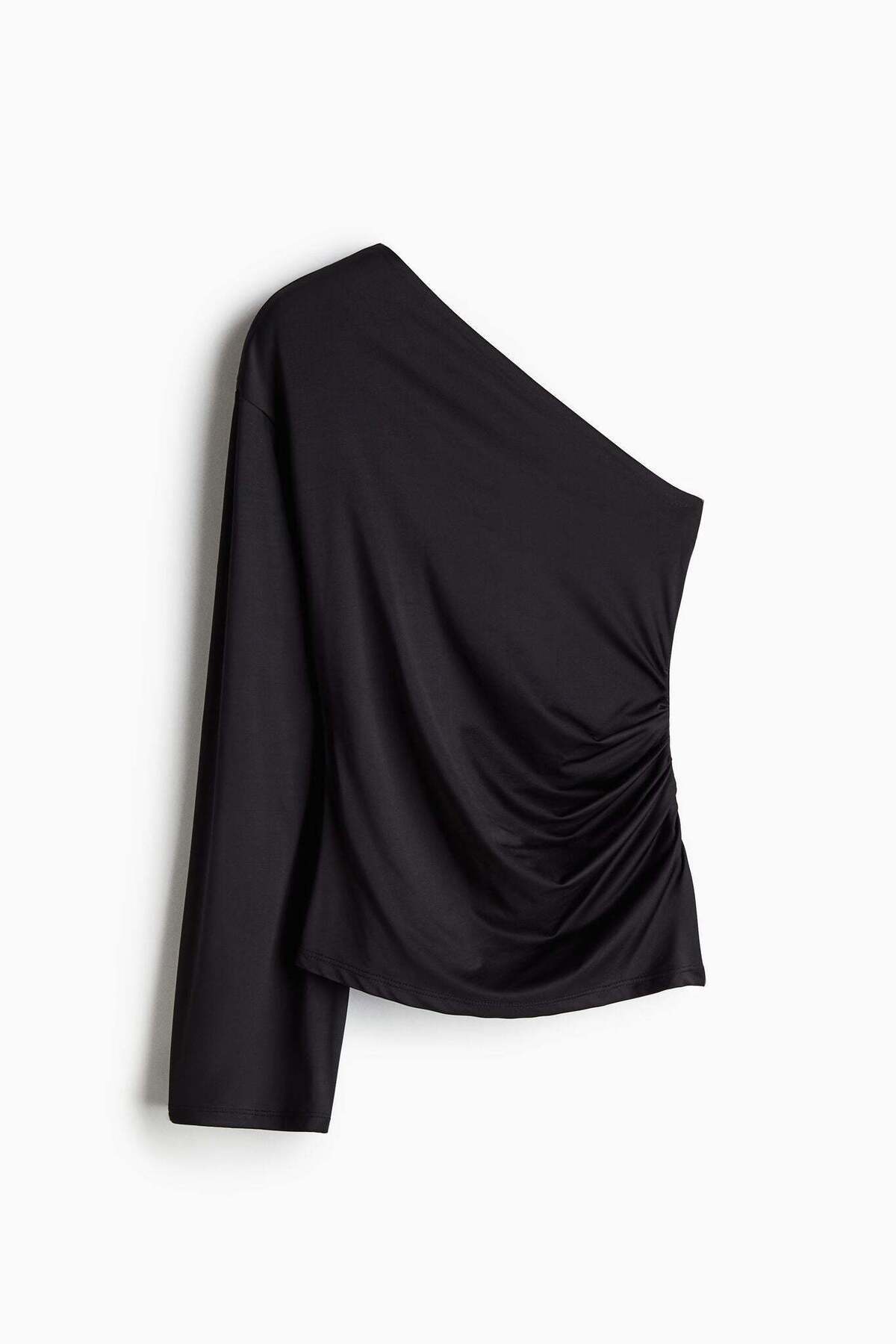 H&M-Draped one-shoulder top 4