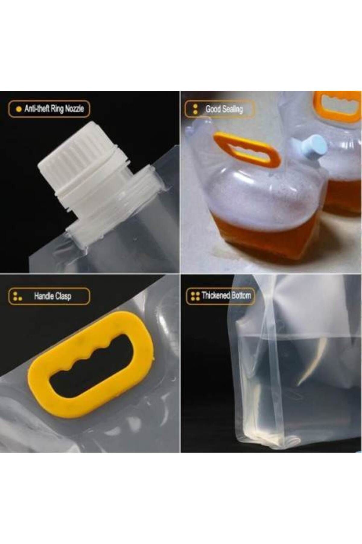 STARSTUFFS Dayanıklı Plastik İçecek Çantası 1 Litre