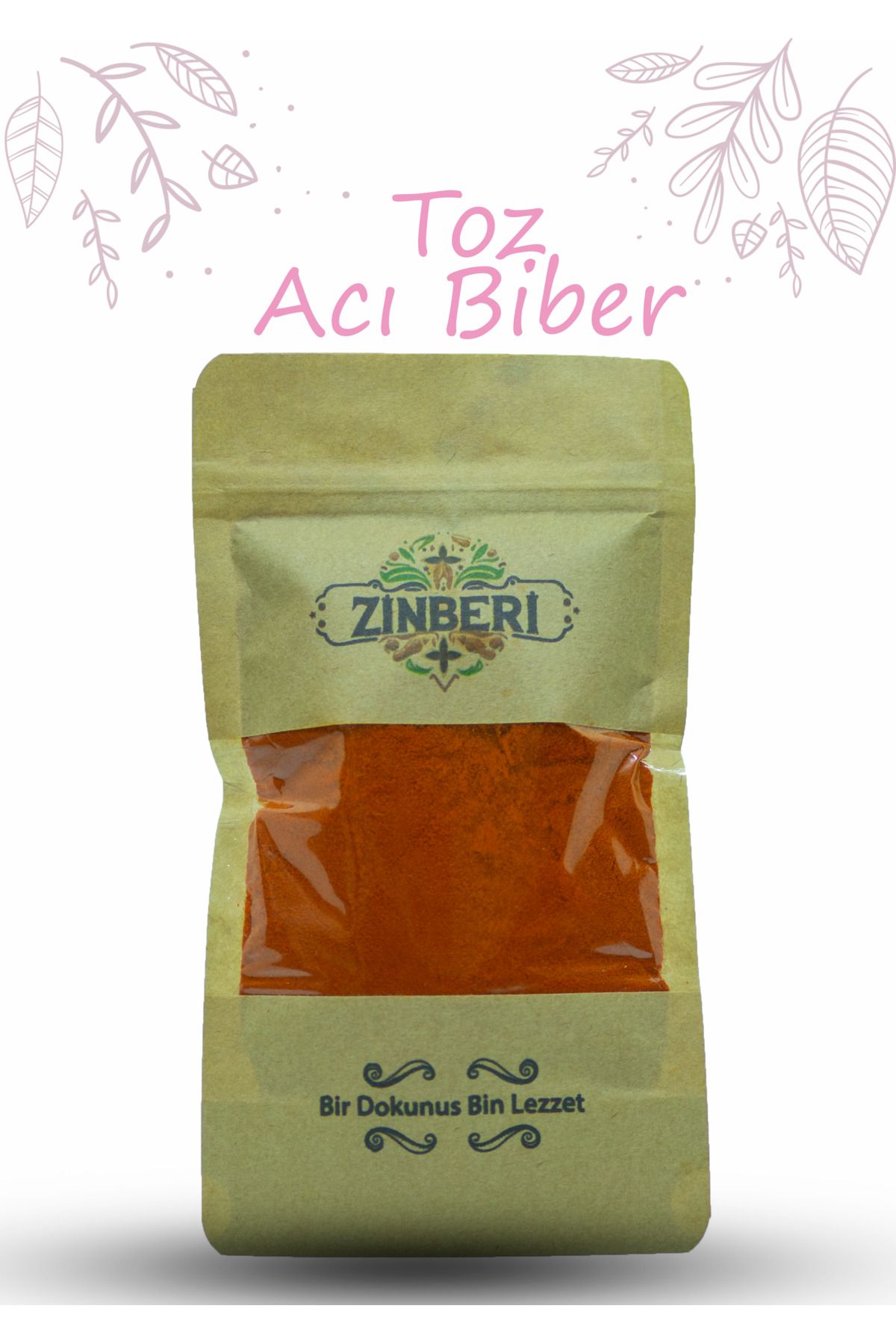 Zinberi Kırmızı Acı Toz Biber 100 gr