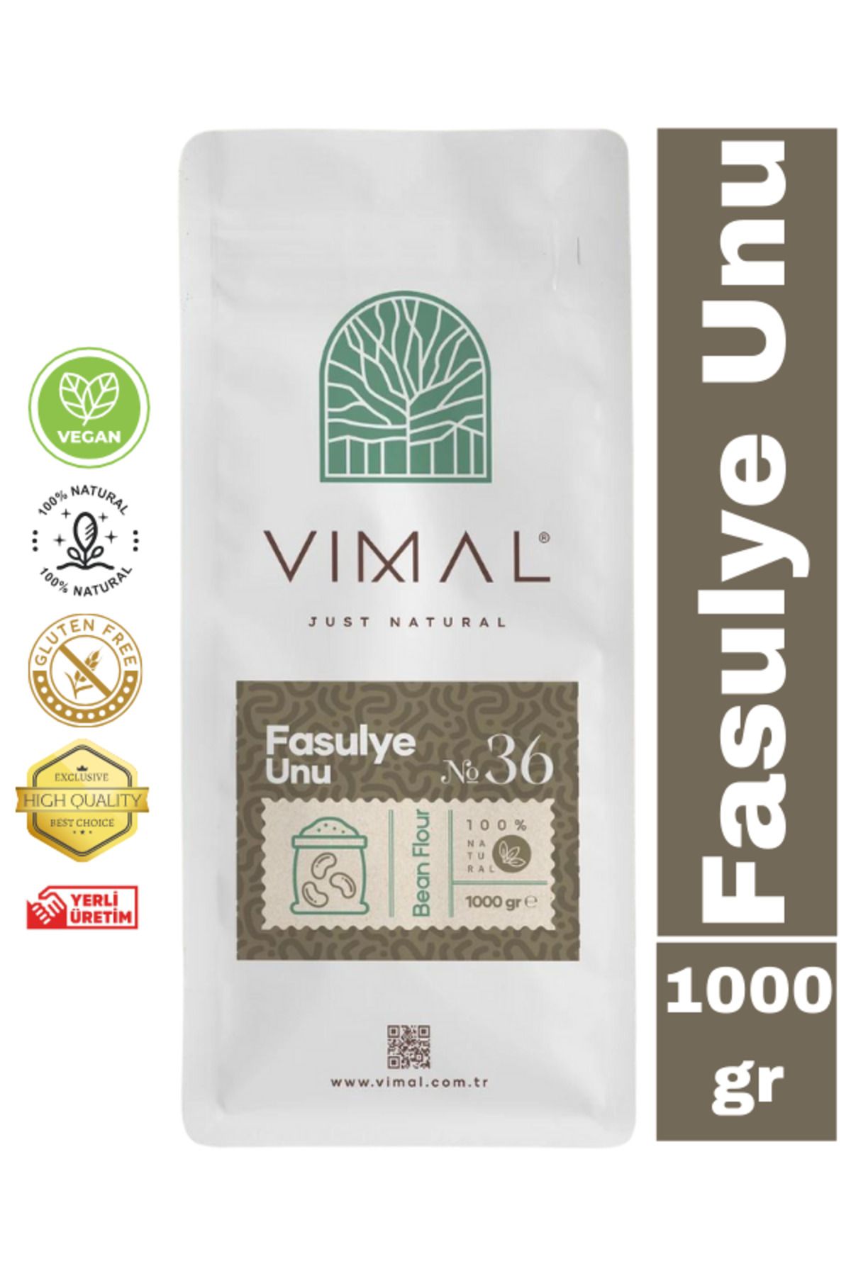 VIMAL Fasulye Unu Bean Flour glutensiz 1000 g