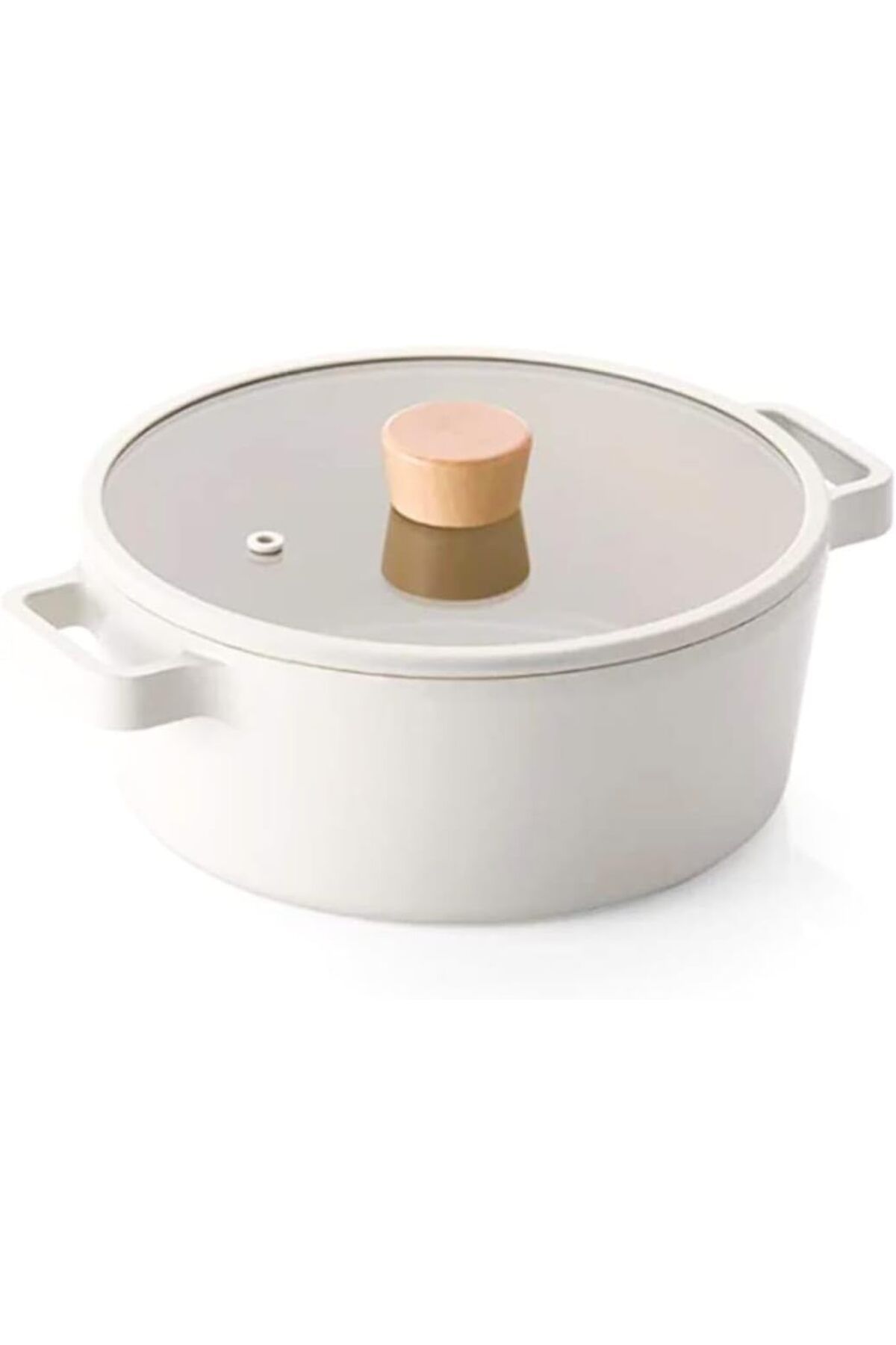 STOREMAX cmllashop Fika Cam Kapaklı Alüminyum Döküm Tencere 22 Cm 542093