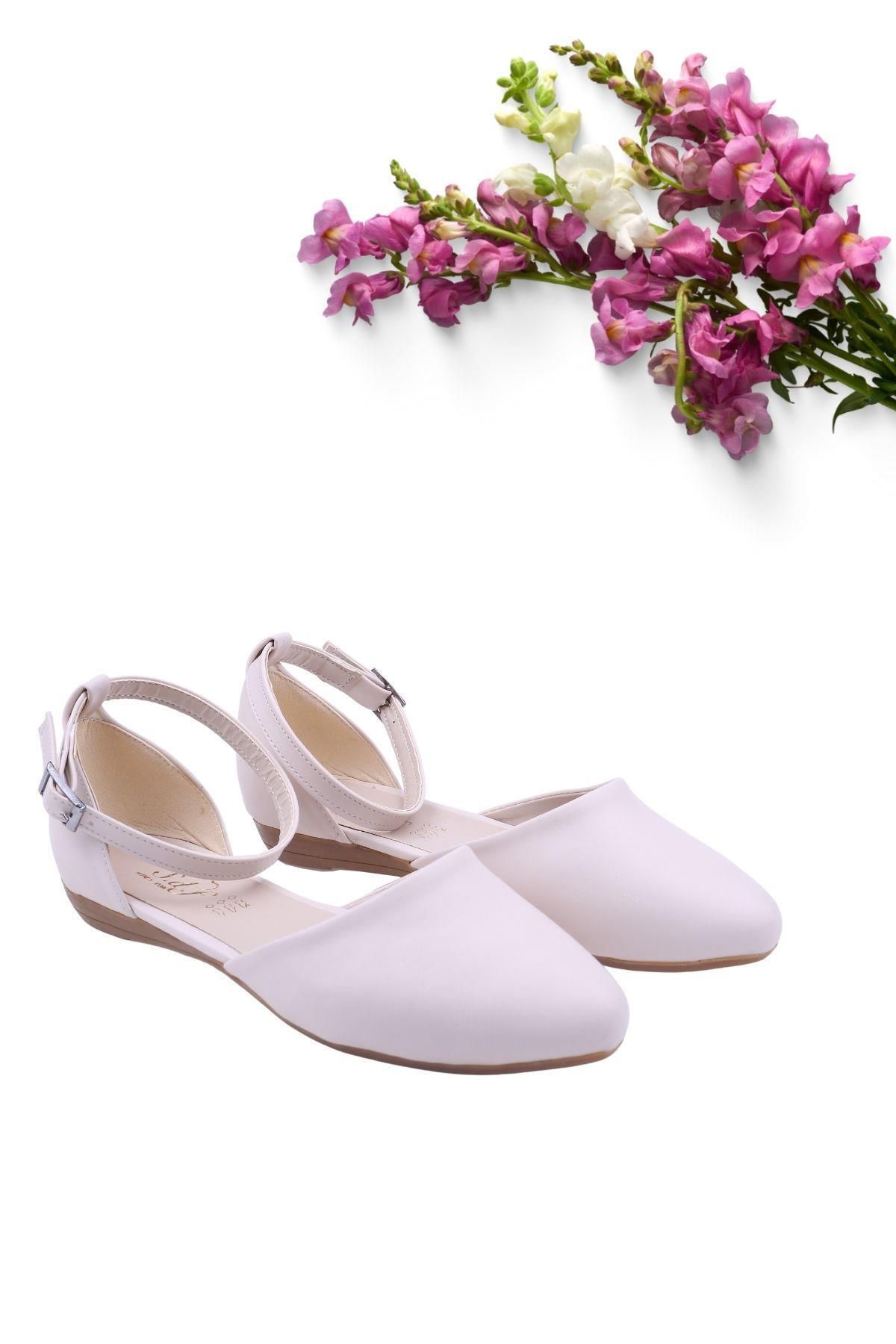 Sedef-444 Women's Ankle Strap Casual Babet Shoes 1