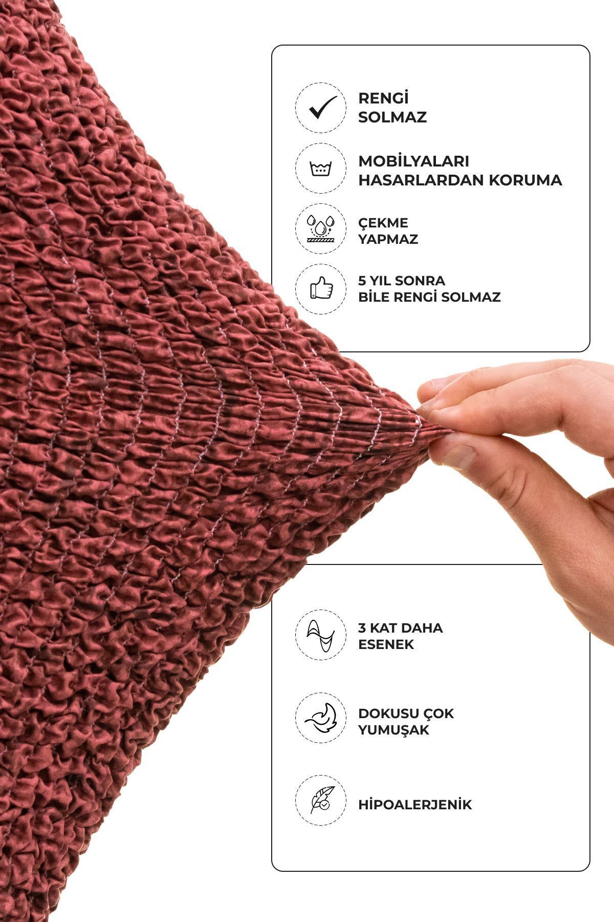 روکش مبل قرمز چرت زدن و ضایعات آخرین صندلی بورگوندی Paulato
