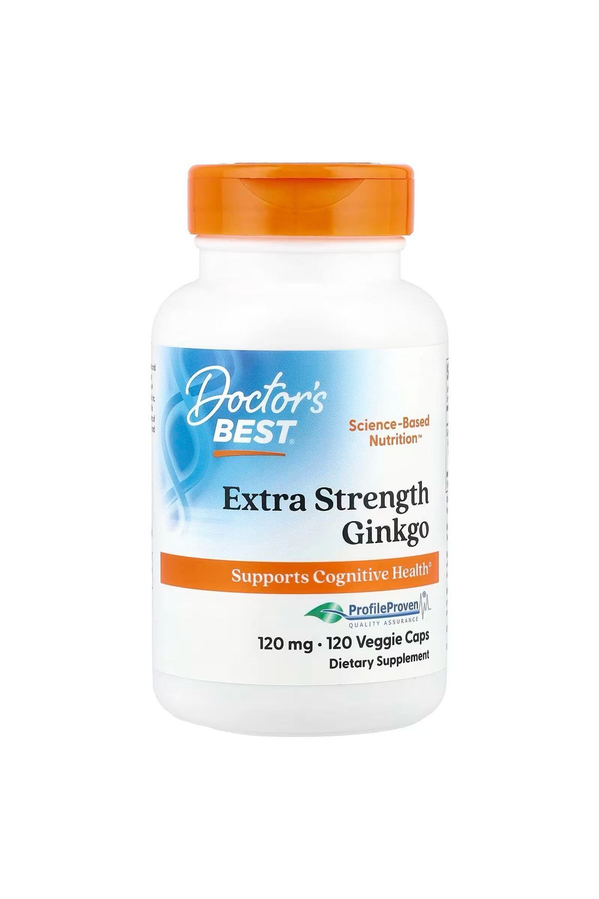 DoctorBest Ginkgo Ekstra Strengt.h 120 mg 120 veggie capsules