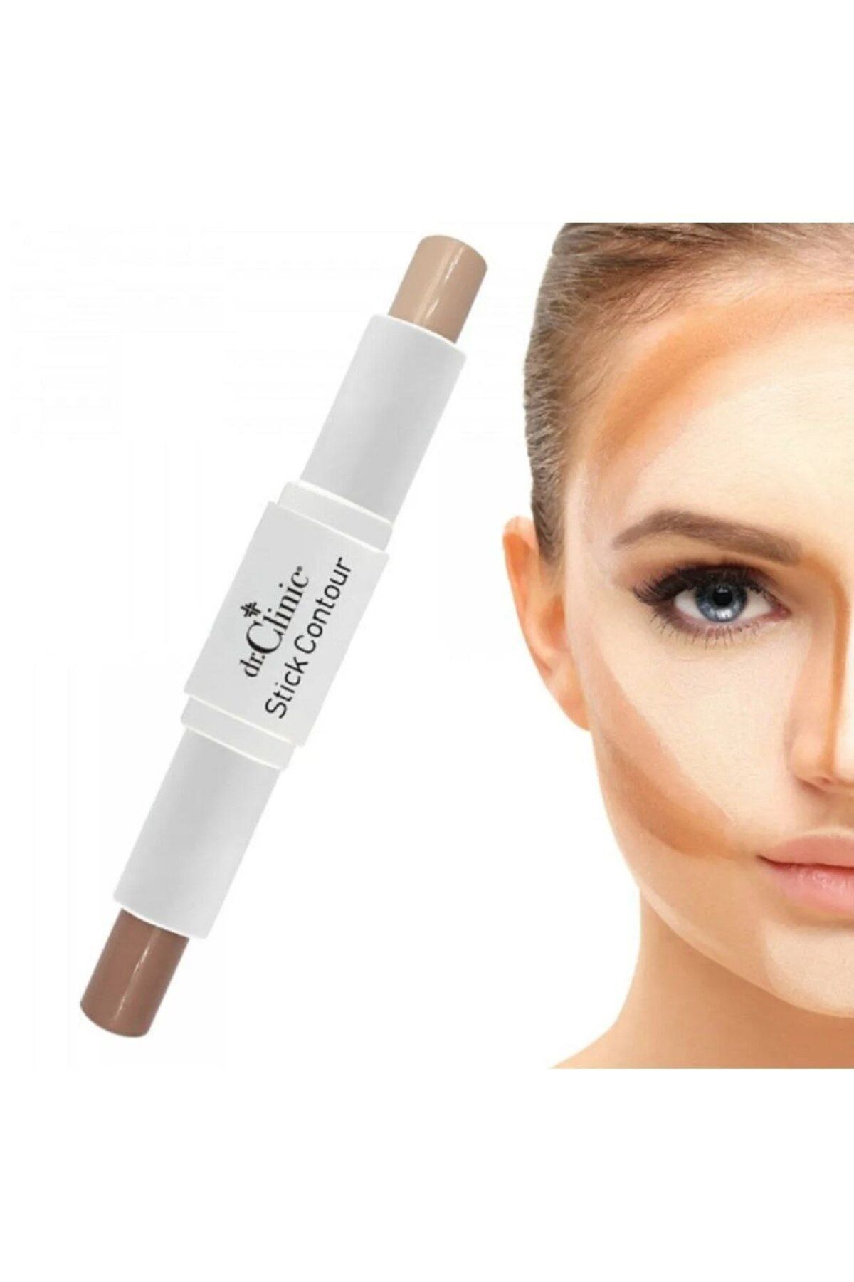 Lady Star Kontür Prof Contour Stick Çift Taraflı Yumuşak Dokulu Stik Contour Kontür 9ml