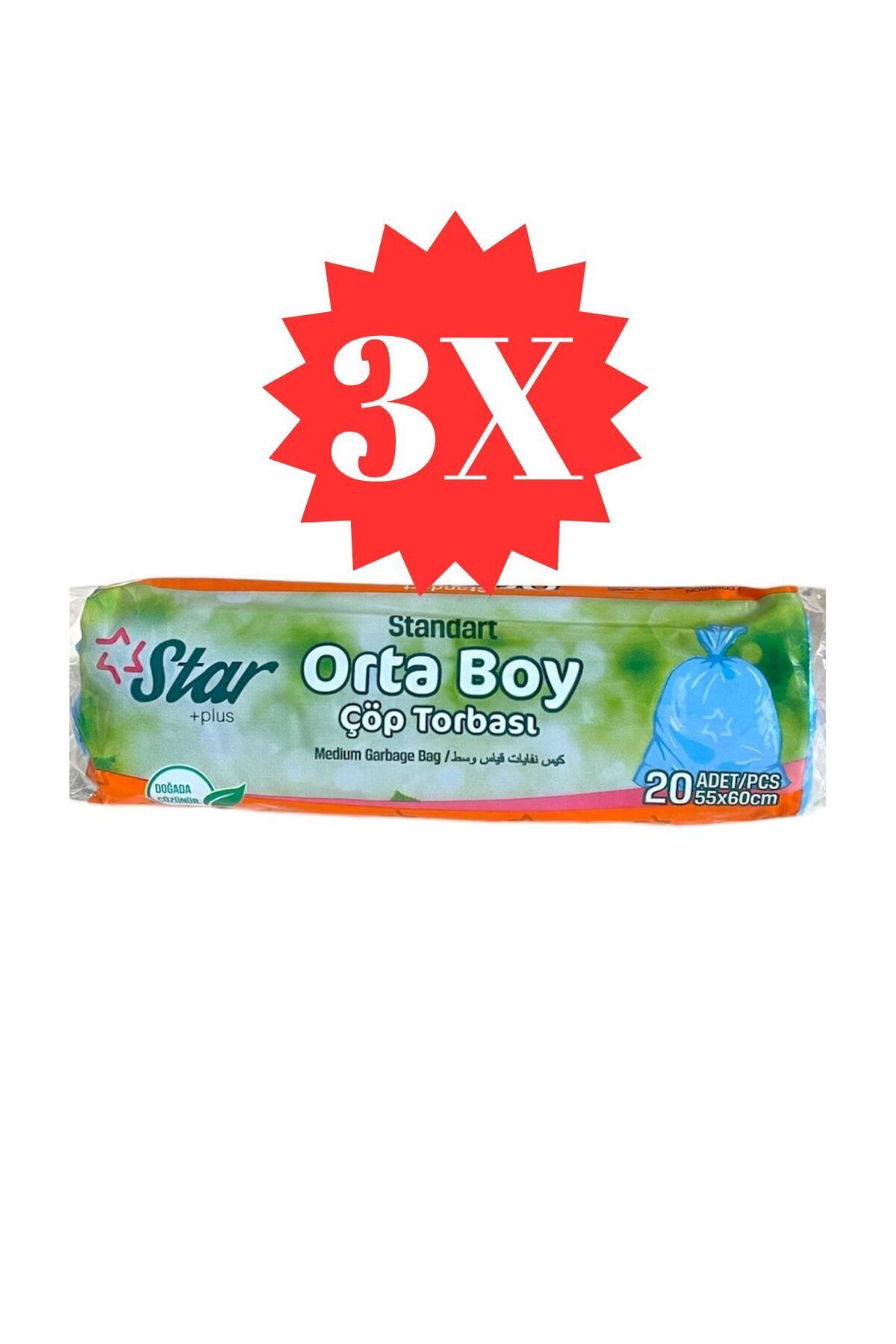 Mezpack Ambalaj Çöp Poşeti Orta Boy 3 Pkt