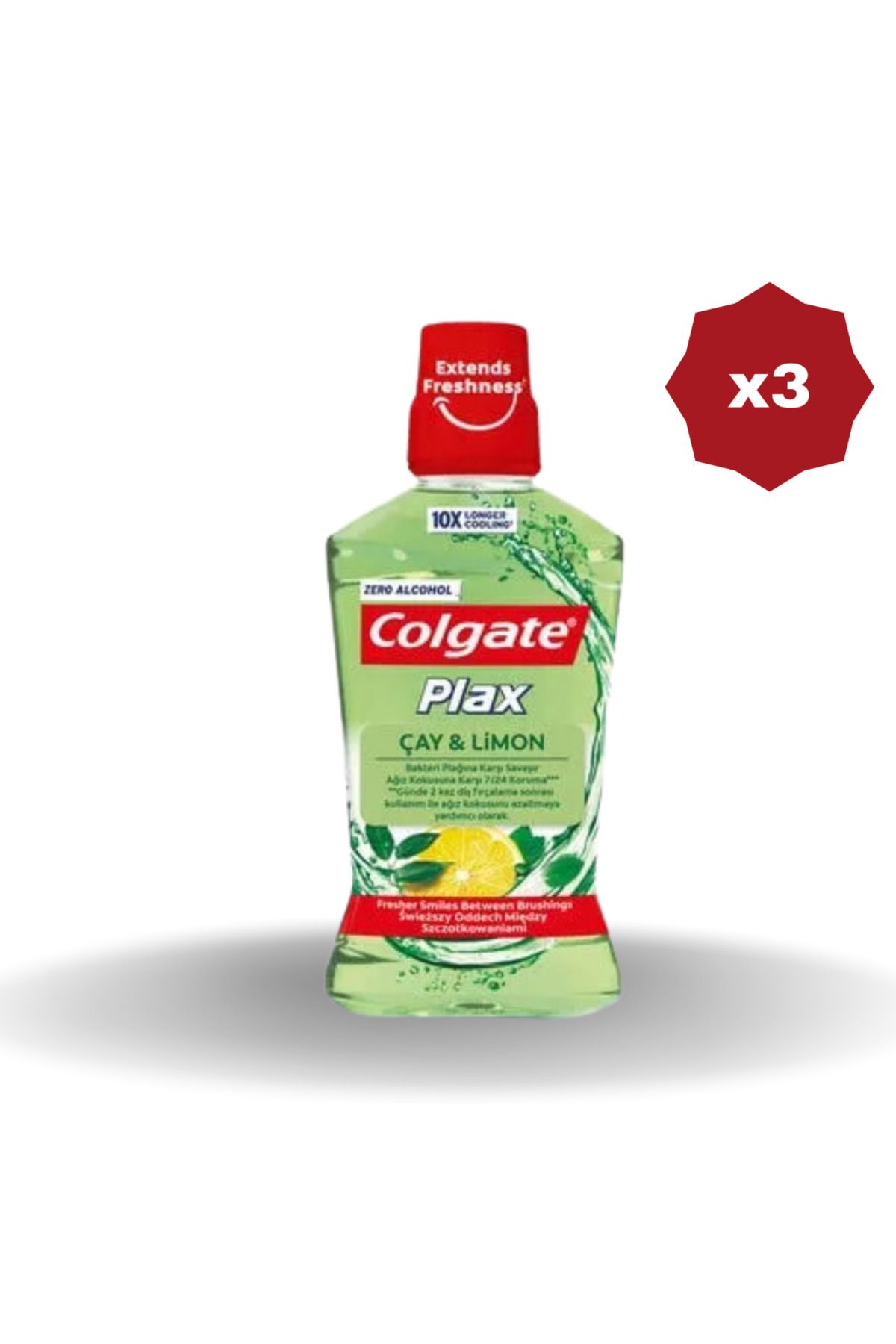 Colgate PLAX TEA &LİMON 500 ML - (3 ADET)