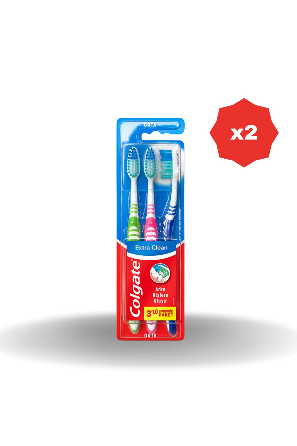 Colgate DİŞ FIRÇASI EXTRA CLEAN (2+1)- (2 ADET)