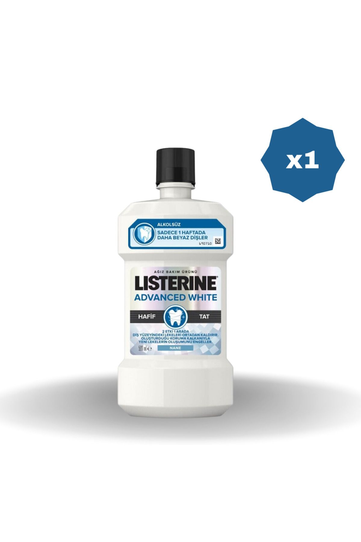 Listerine LİSTERİNE ADVANCED WHİTE AĞIZ GARGARA 500 ml - (1 ADET)