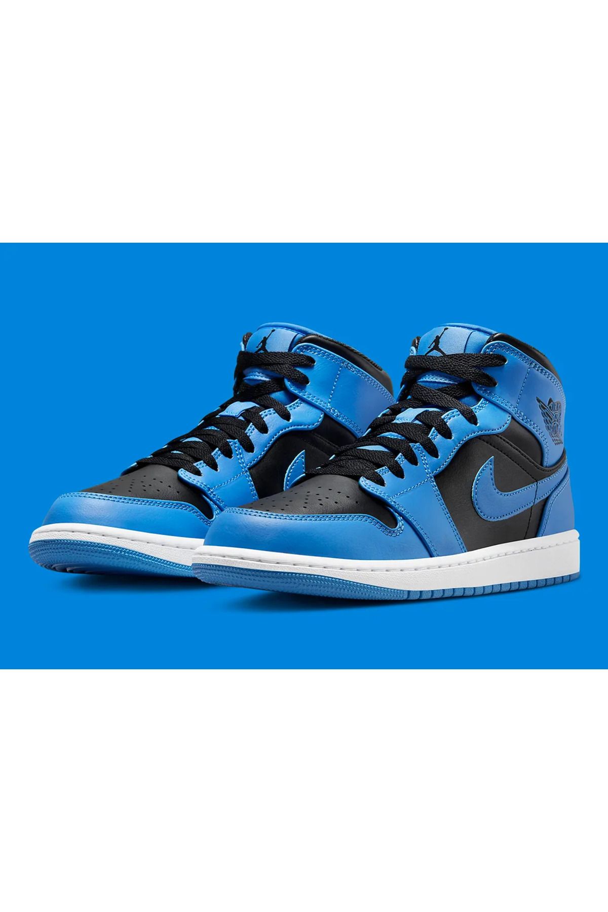 Nike Air Jordan 1 Mid Men's University Blue Black White DQ8426-401