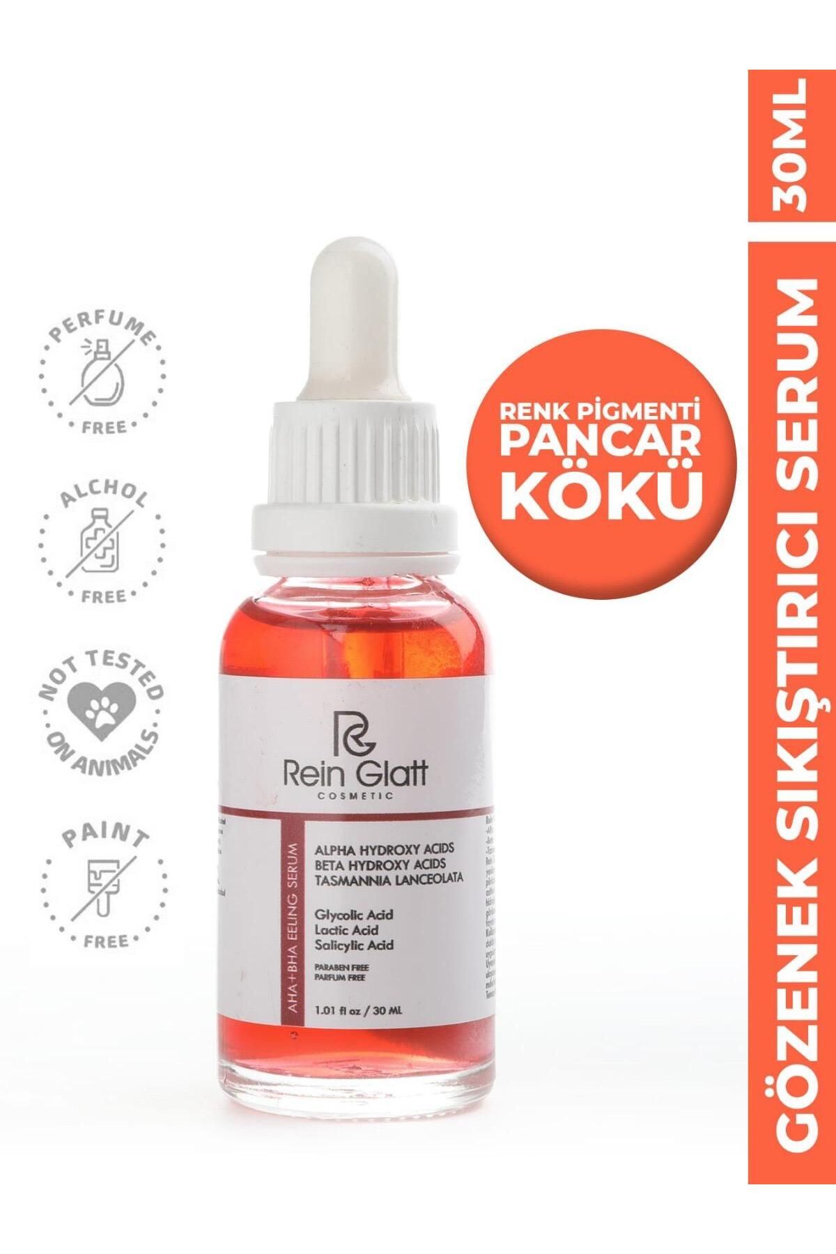 Rein Glatt Cosmetic Aha & Bha Canlandırıcı & Cilt Tonu Eşitleyici Vegan Kırmızı Peeling Cilt Serumu 30 ml