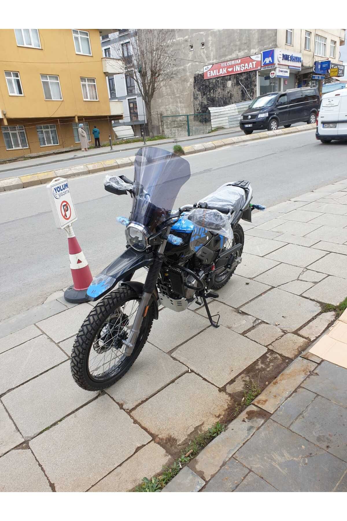 Hero X Pulse Siperlik Ön Cam 2020 2025 Model 46cm Füme Renkli 4mm UZUN CAM