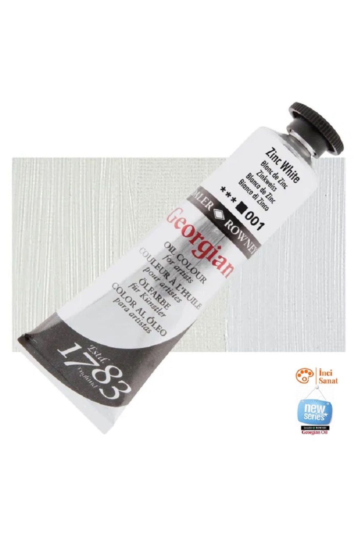 Daler Rowney Georgian N:001 Zinc White Yağlı Boya 38ml Profesyonel Oil Colour New Series