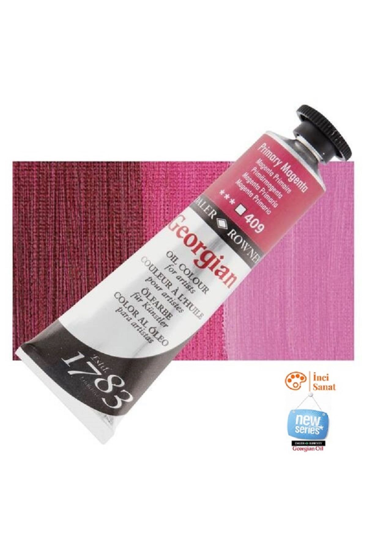 Daler Rowney Georgian N:409 Permanent Magenta Yağlı Boya 38ml Profesyonel Oil Colour New Series