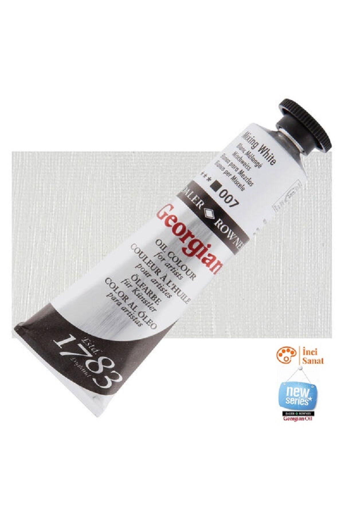 Daler Rowney Georgian N:007 Mixing White Yağlı Boya 38ml Profesyonel Oil Colour New Series