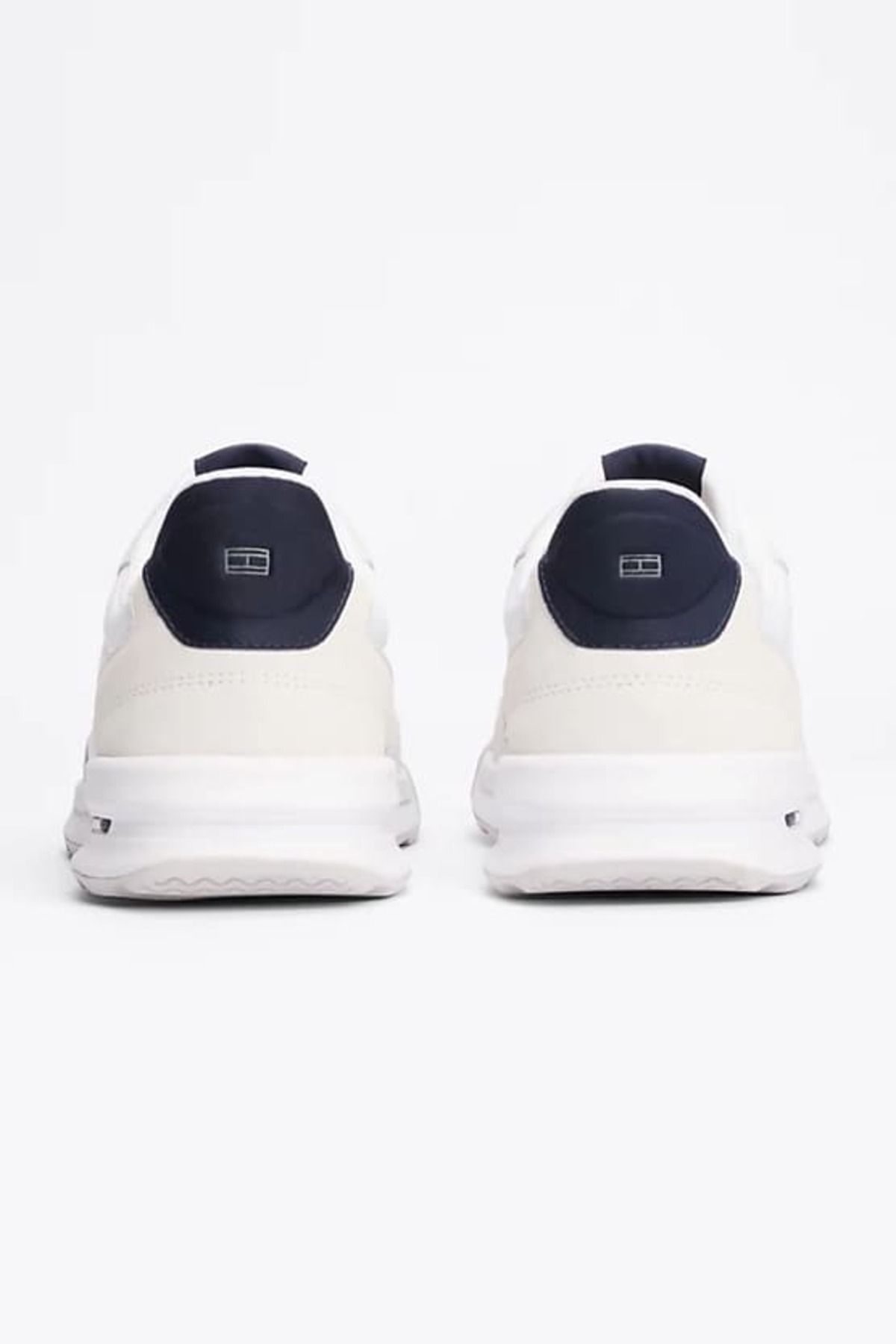 Tommy Hilfiger-White Men's Retro Leather Sneakers 4