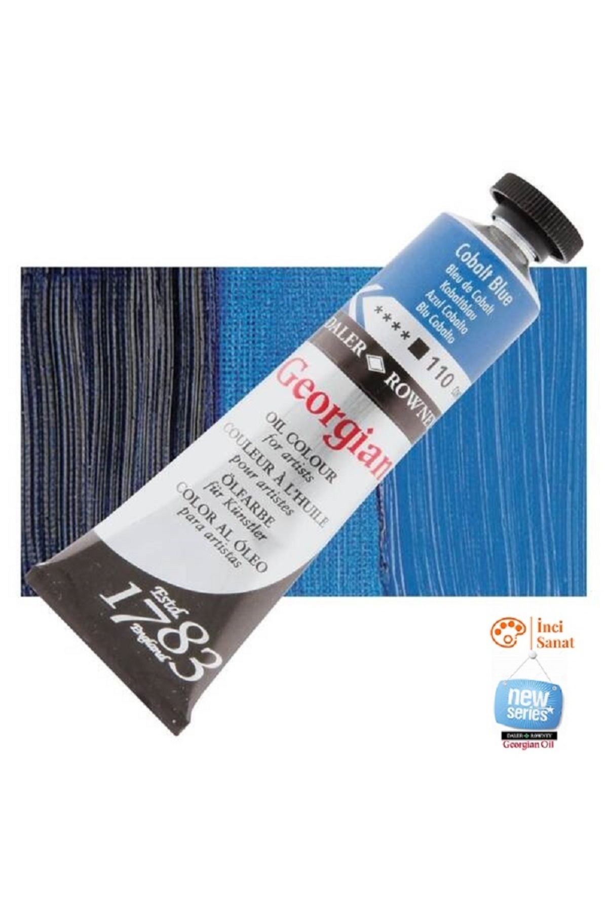 Daler Rowney Georgian N:110 Cobalt Blue Yağlı Boya 38ml Profesyonel Oil Colour New Series