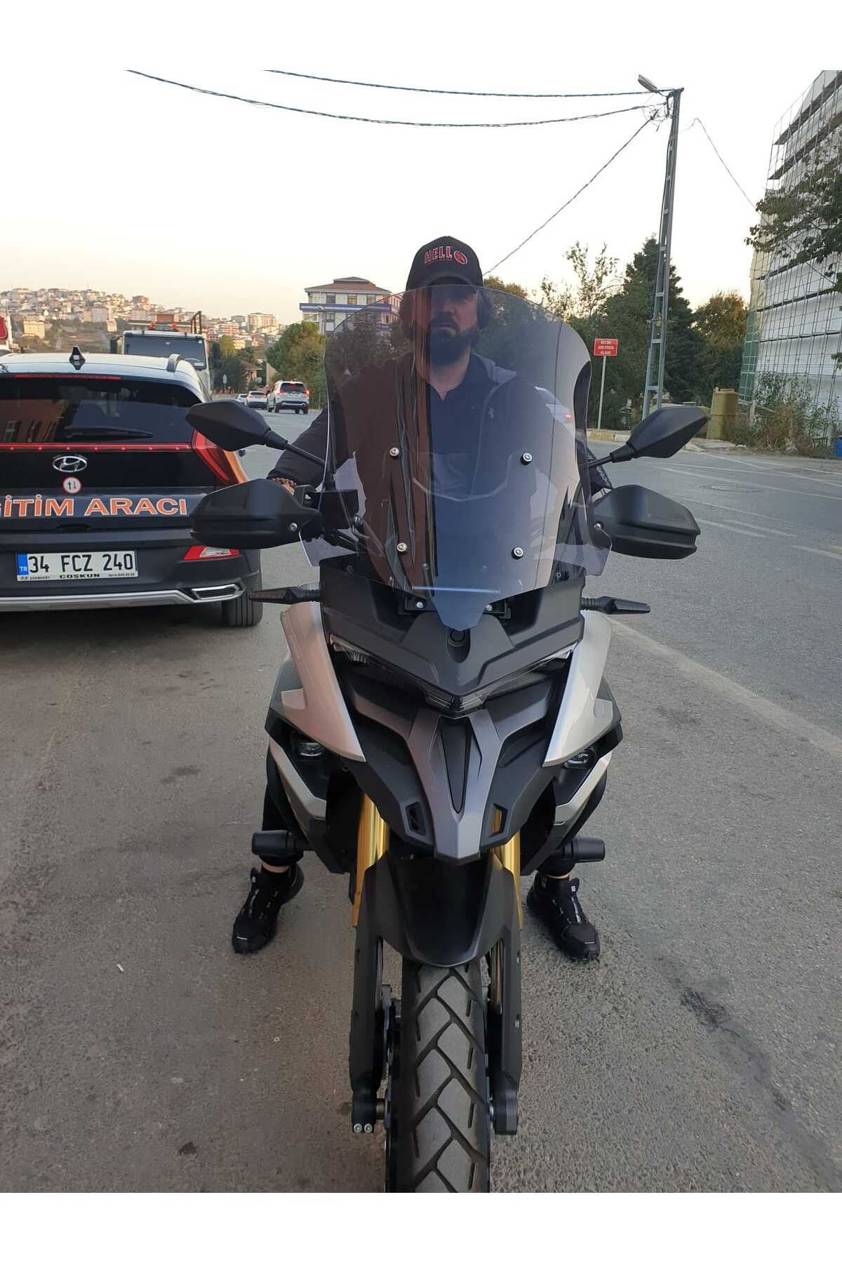 Voge Dsx 525 Siperlik Ön Cam 2023-2025 Model 65cm Açık Füme Renkli 4mm UZUN CAM