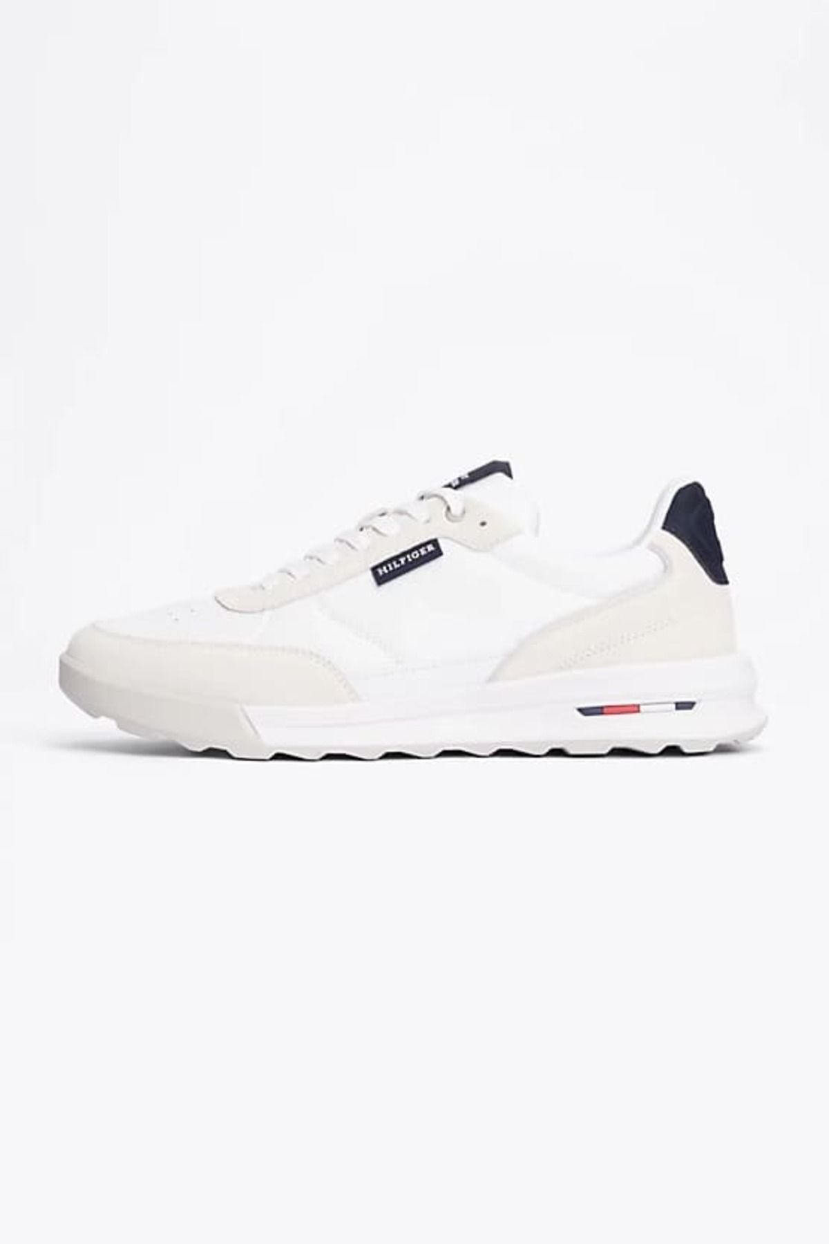 Tommy Hilfiger-White Men's Retro Leather Sneakers 3