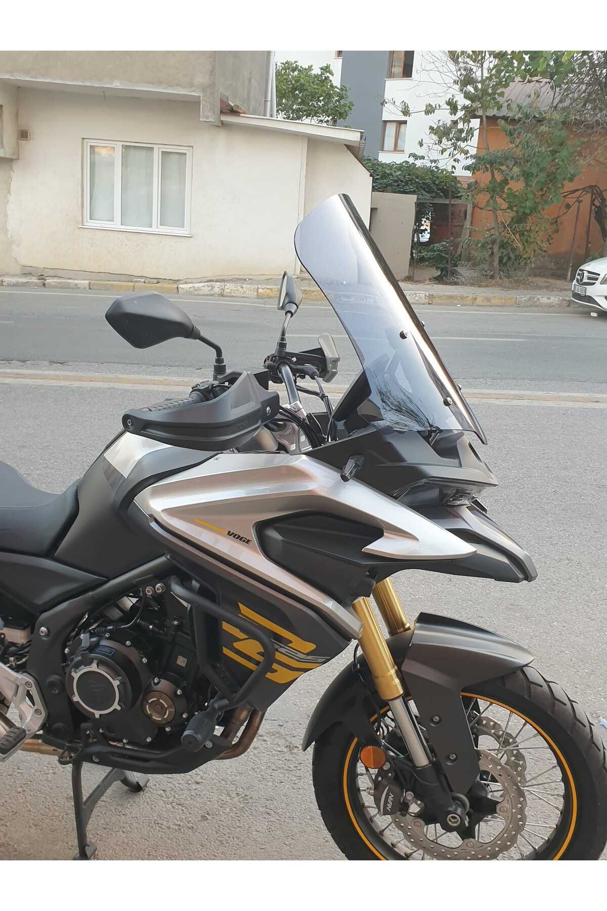 Voge Dsx 525 Siperlik Ön Cam 2023-2025 Model 65cm Açık Füme Renkli 4mm UZUN CAM