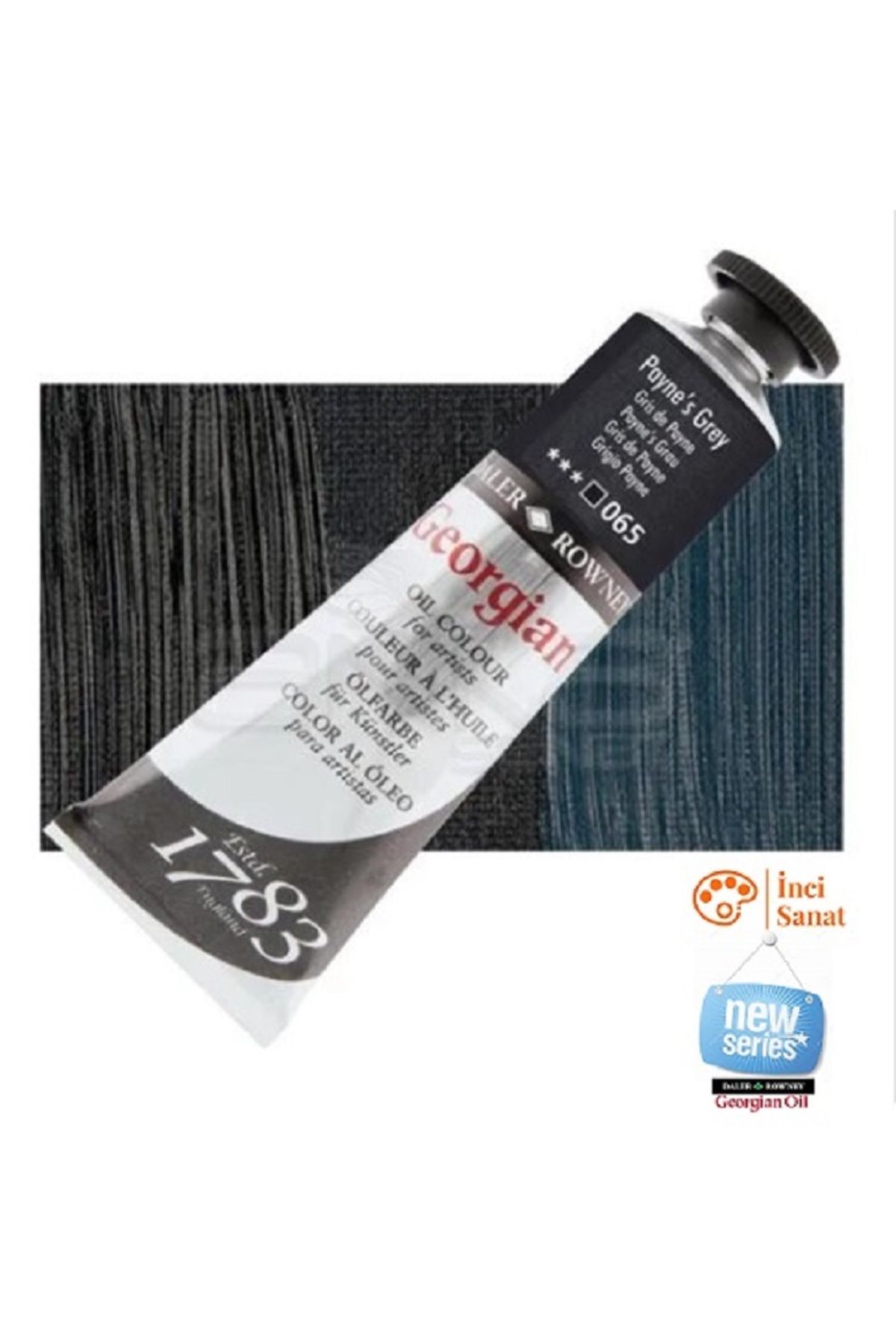 Daler Rowney Georgian N:065 Paynes Grey Yağlı Boya 38ml Profesyonel Oil Colour New Series