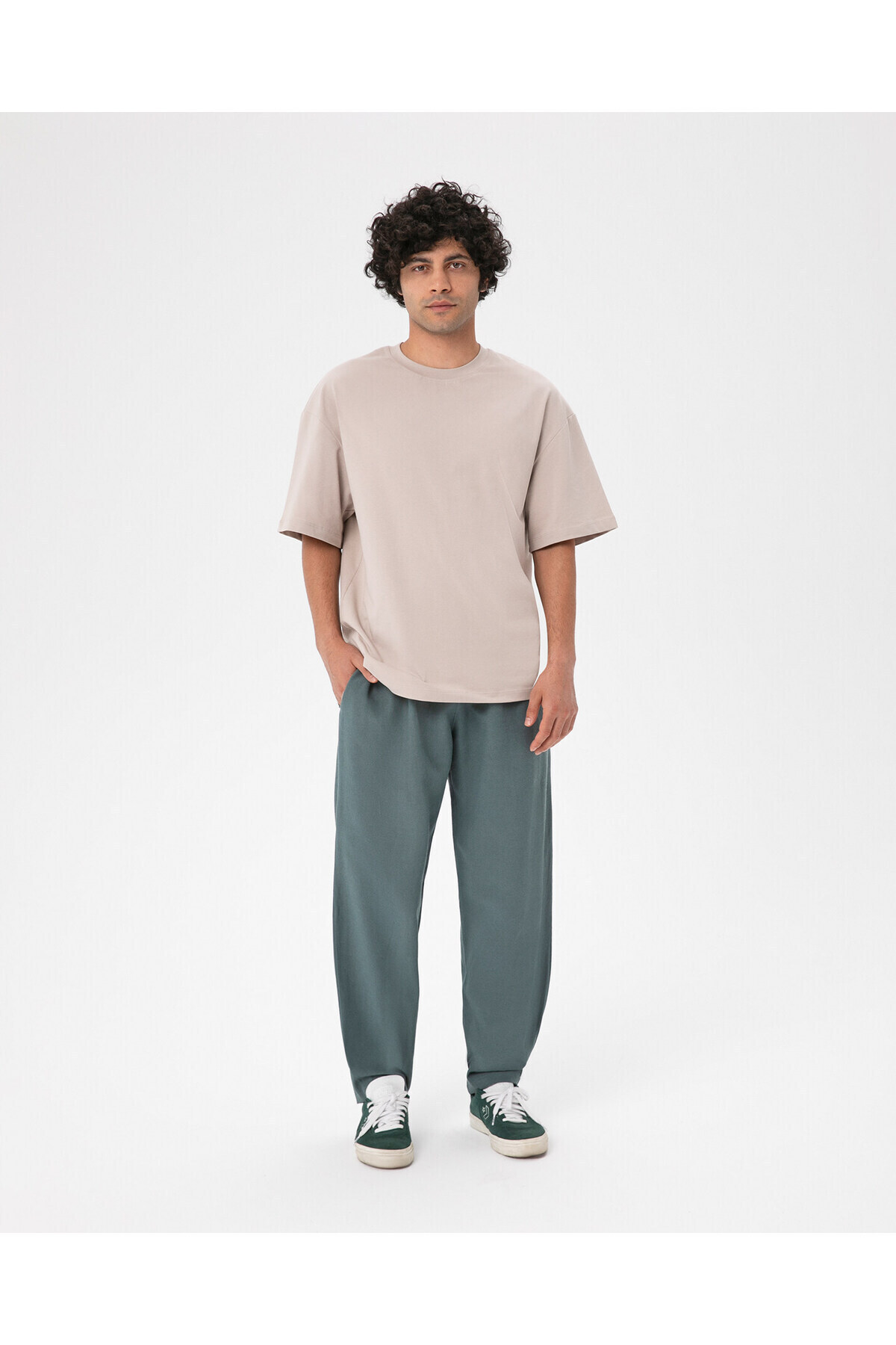 Ayma Active-Men's Blue Linen Look Easy West Pants 5
