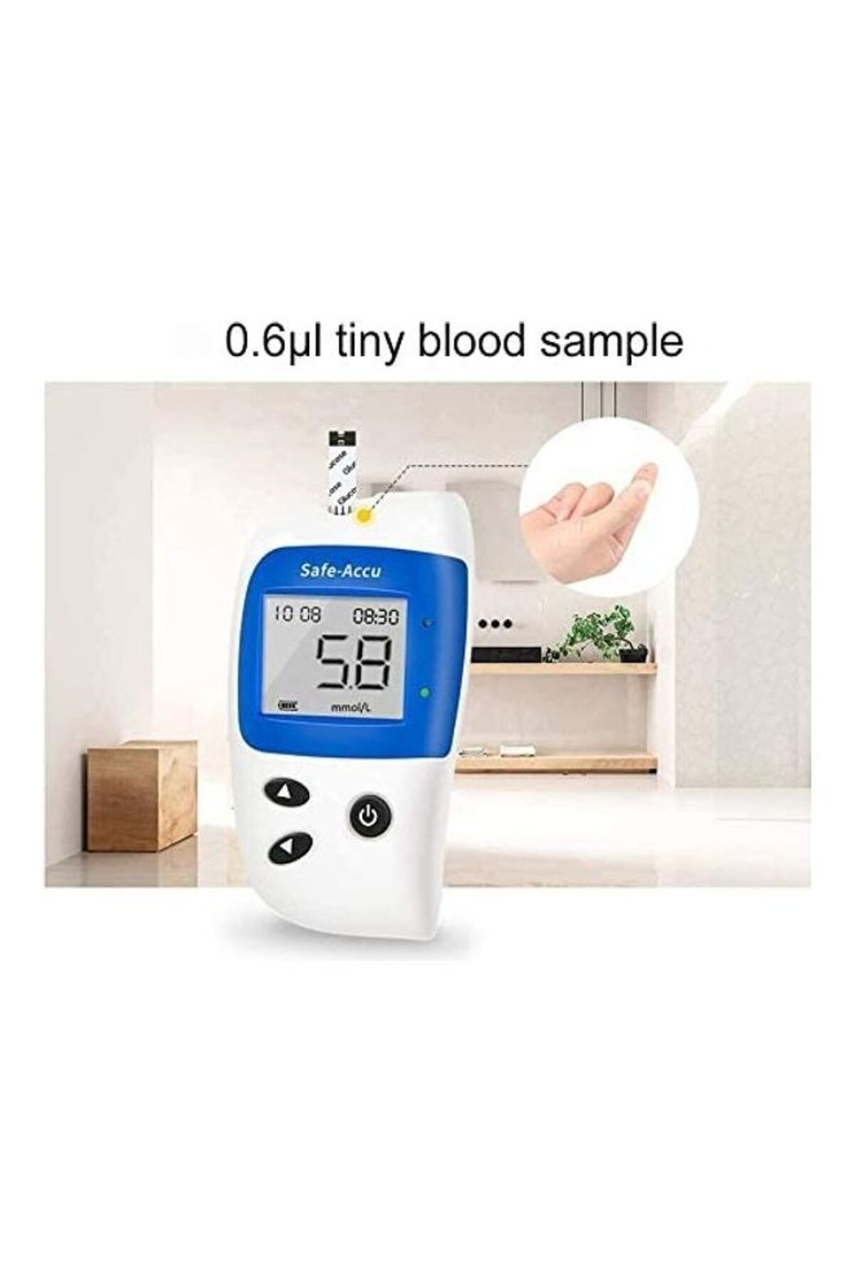 COOYA-Blood Glucose Monitoring System,With 50 Test Strips And Lancets, Suitable for Elderly 4