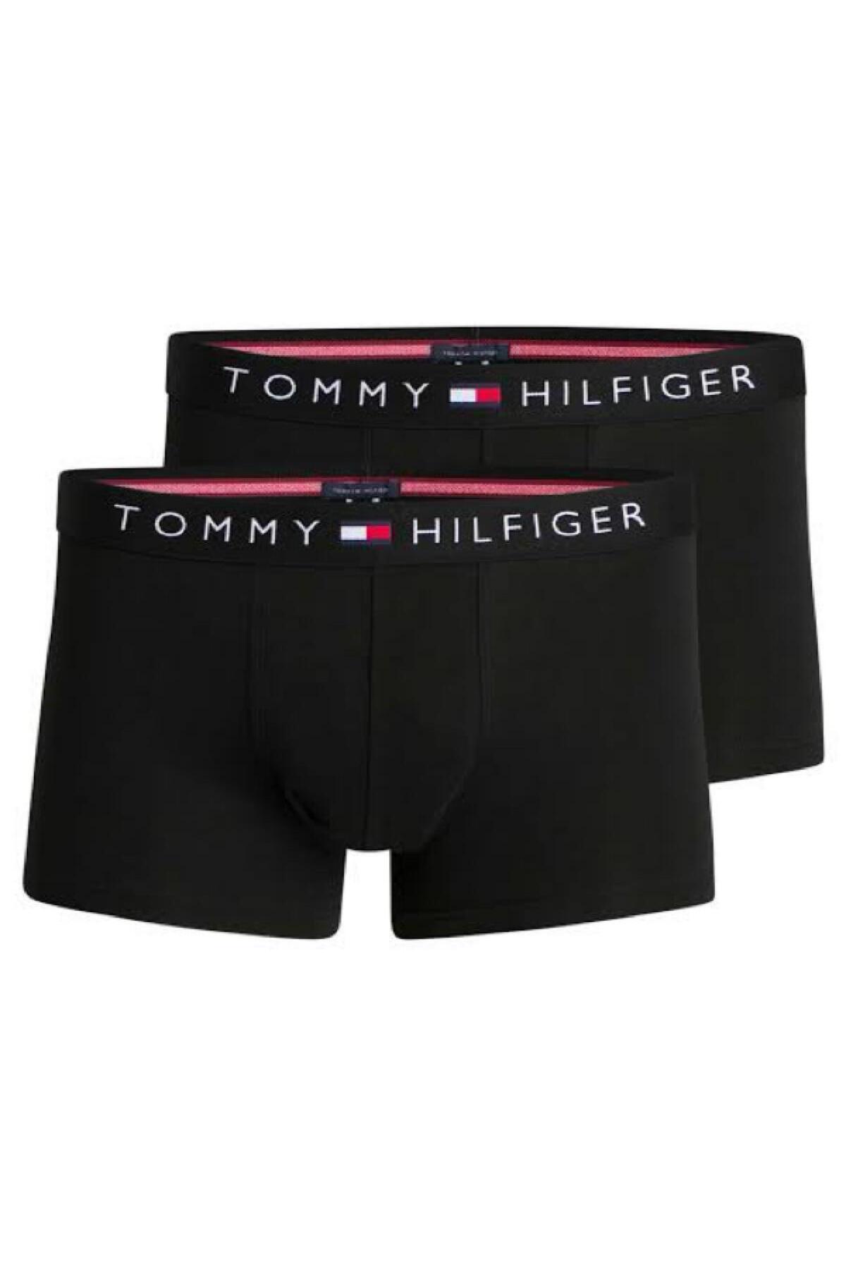 تامی هیلفیگر بسته ۲ عددی شورت باکسر مشکی مردانه - بسته ۲ عددی مردانه