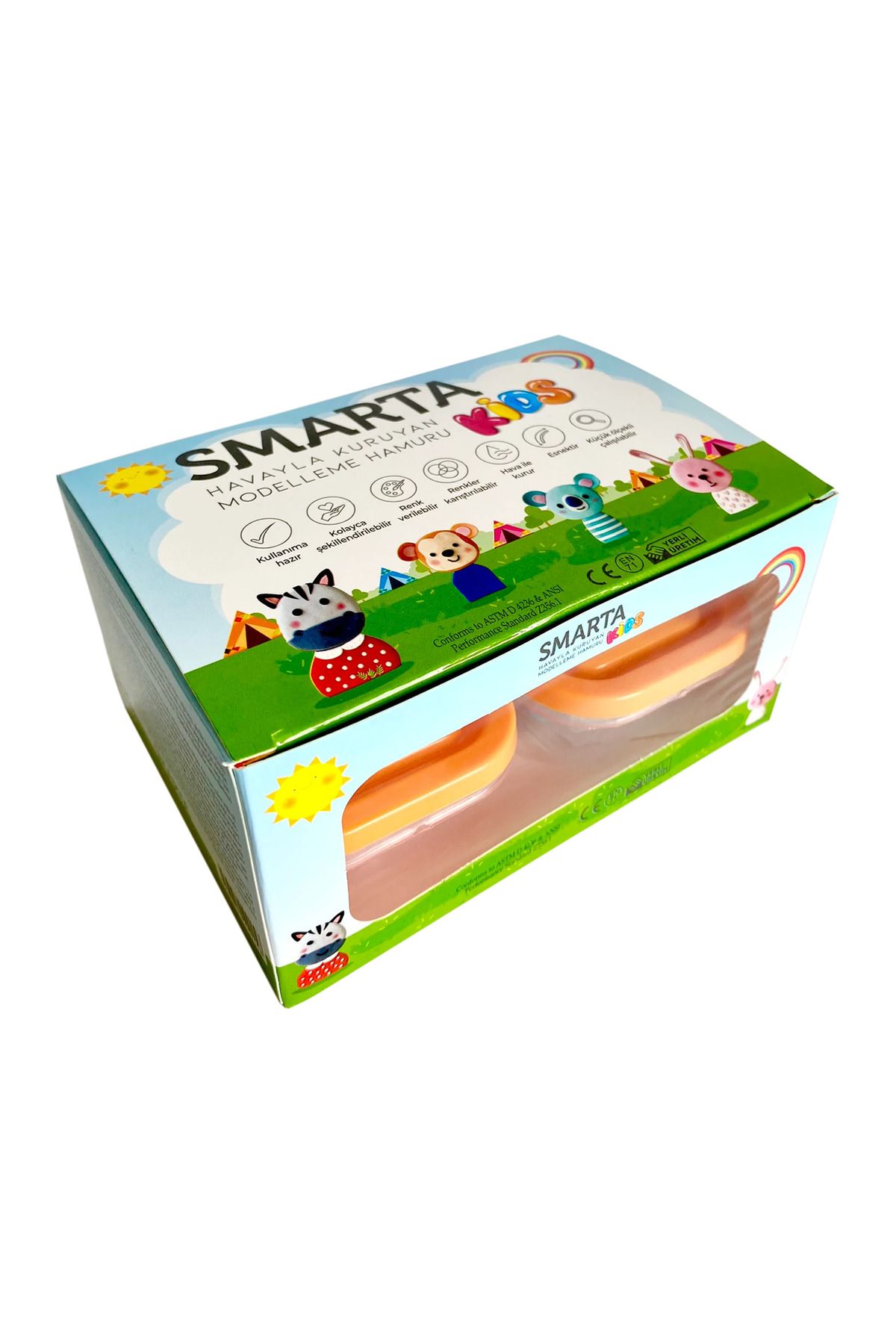 Smarta ™ Kids 4 Renkli Modelleme Hamuru Oyun Seti