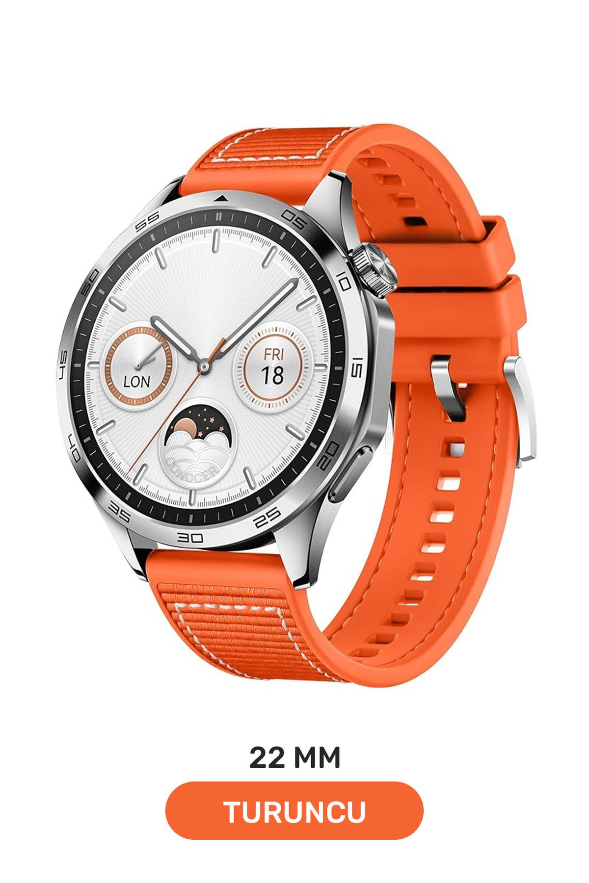 CONOCER Huawei Watch Gt4 46mm/Gt3 Se/Gt3 Pro/Gt2 Pro/Xiaomi Mi Watch S1 Uyumlu Dikiş Desenli Kordon (22mm)