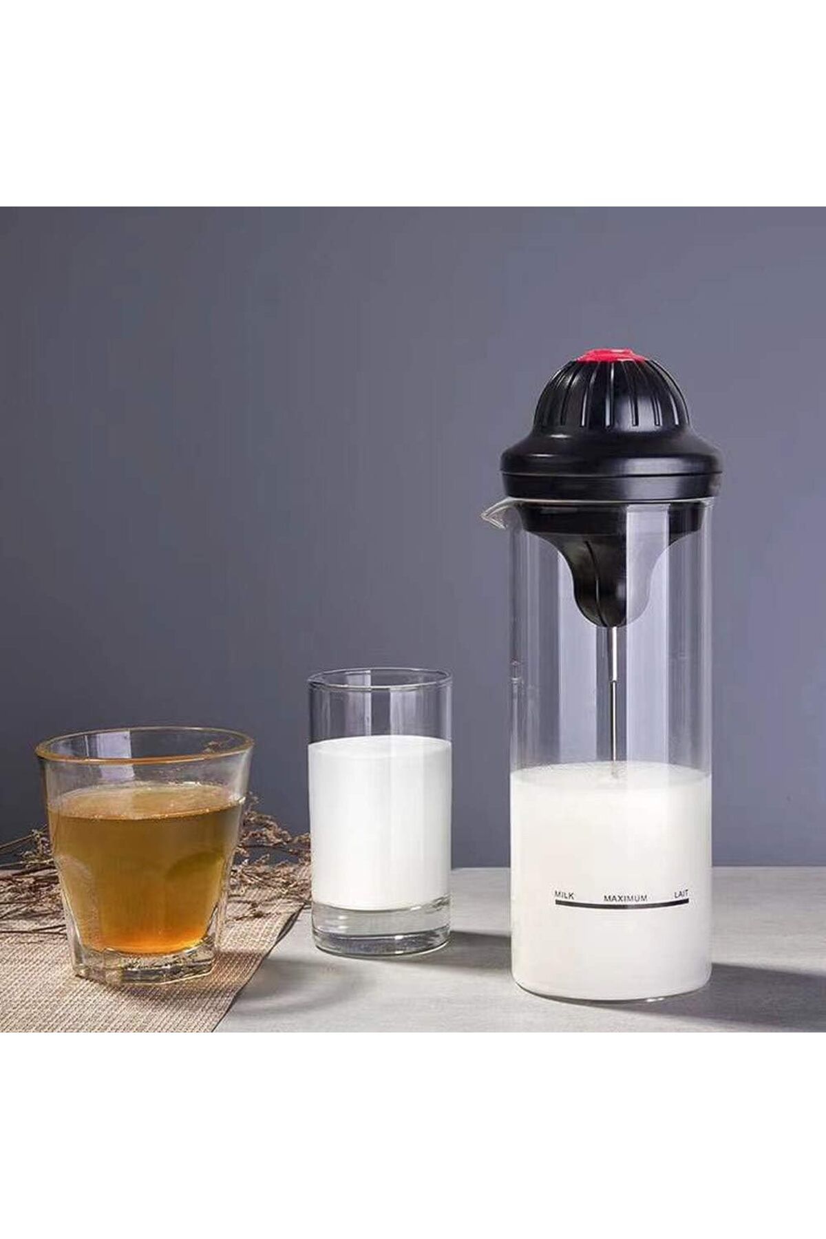 Taimi-Electric Milk Frother Cup Foamer Mixer for Coffee Frappe Kitchen 4