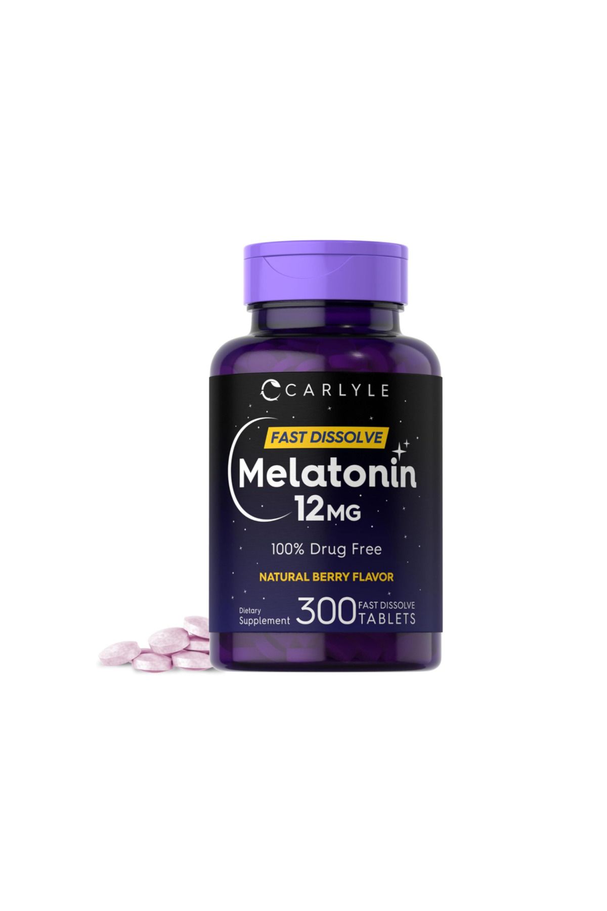 Carlyle , Melatonin 12 mg Fast Dissolve 300 Tablets vr55