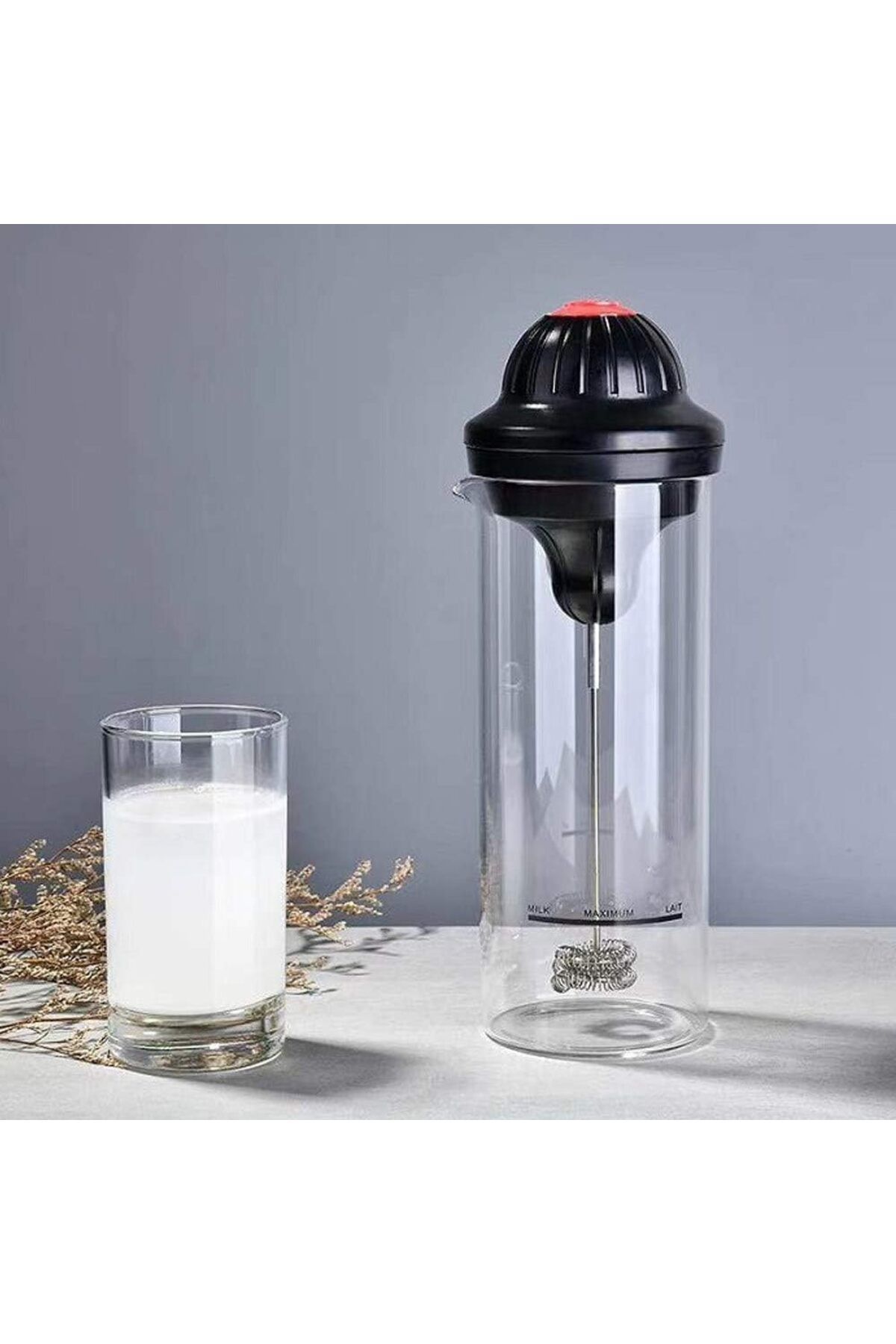 Taimi-Electric Milk Frother Cup Foamer Mixer for Coffee Frappe Kitchen 1