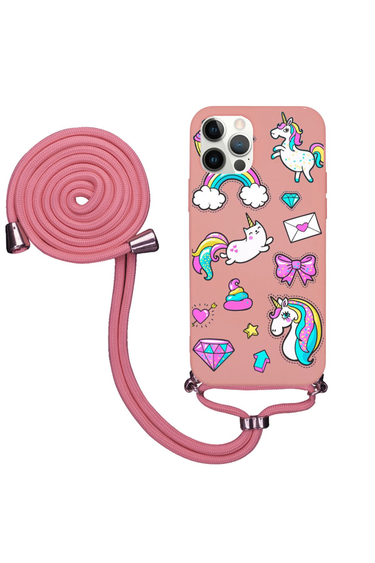 Royaleks iPhone 12 Pro İpli Lansman Kılıf - Unicorns Blank